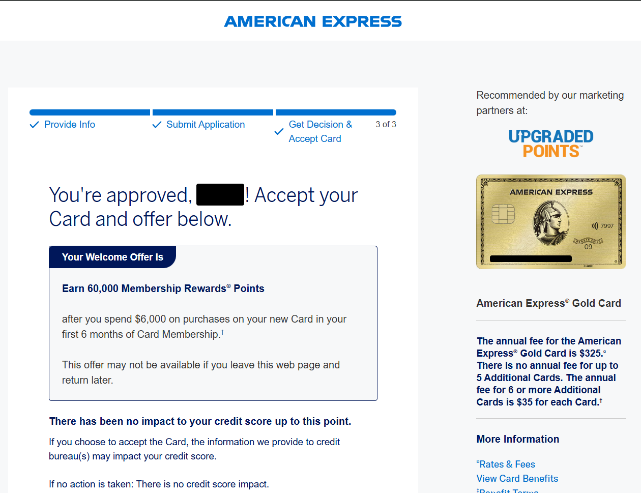 Amex Gold 60K Bonus Amex Gold 60K Bonus