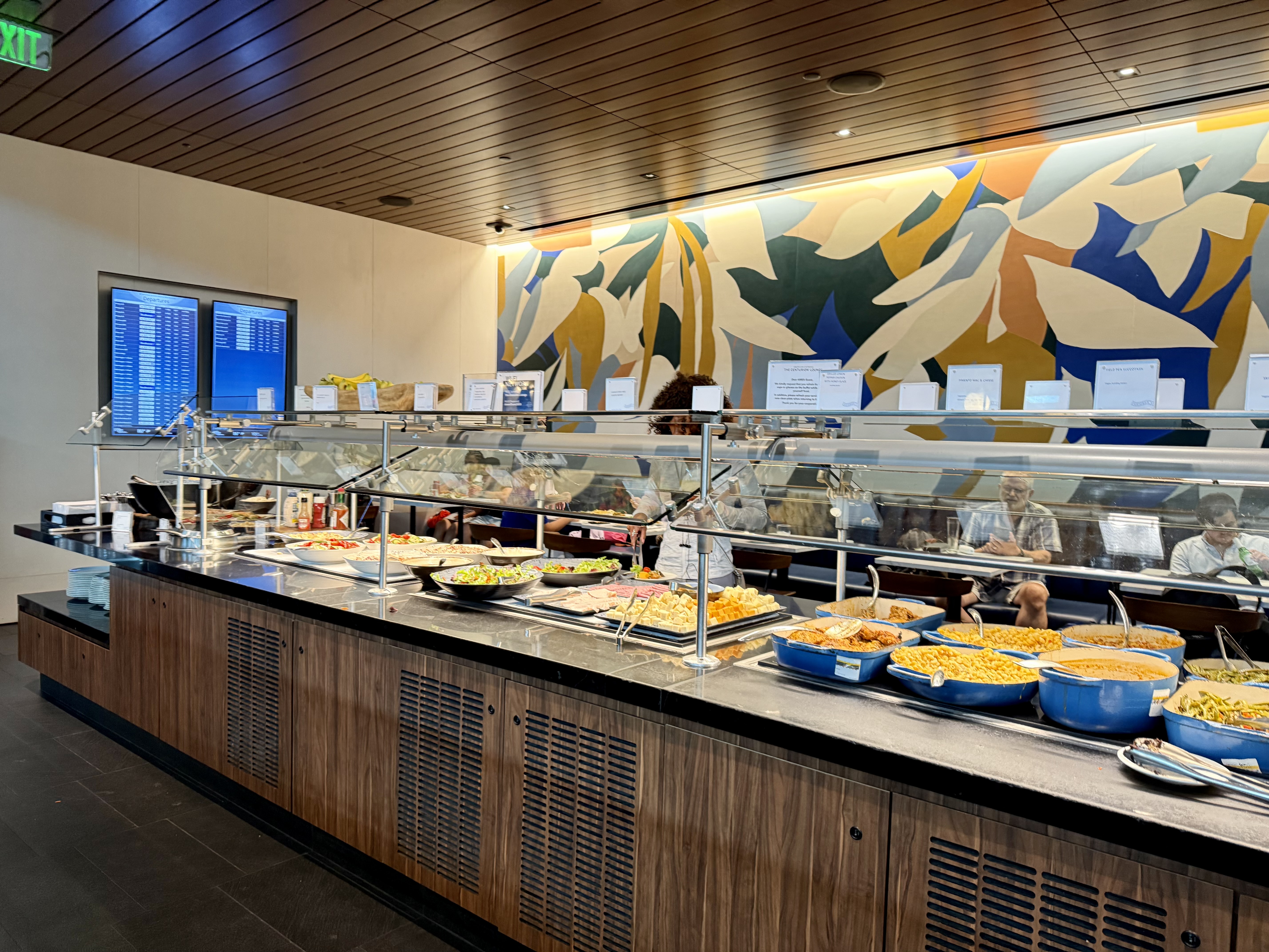 Atlanta ATL American Express Centurion Lounge main buffet Atlanta ATL American Express Centurion Lounge main buffet