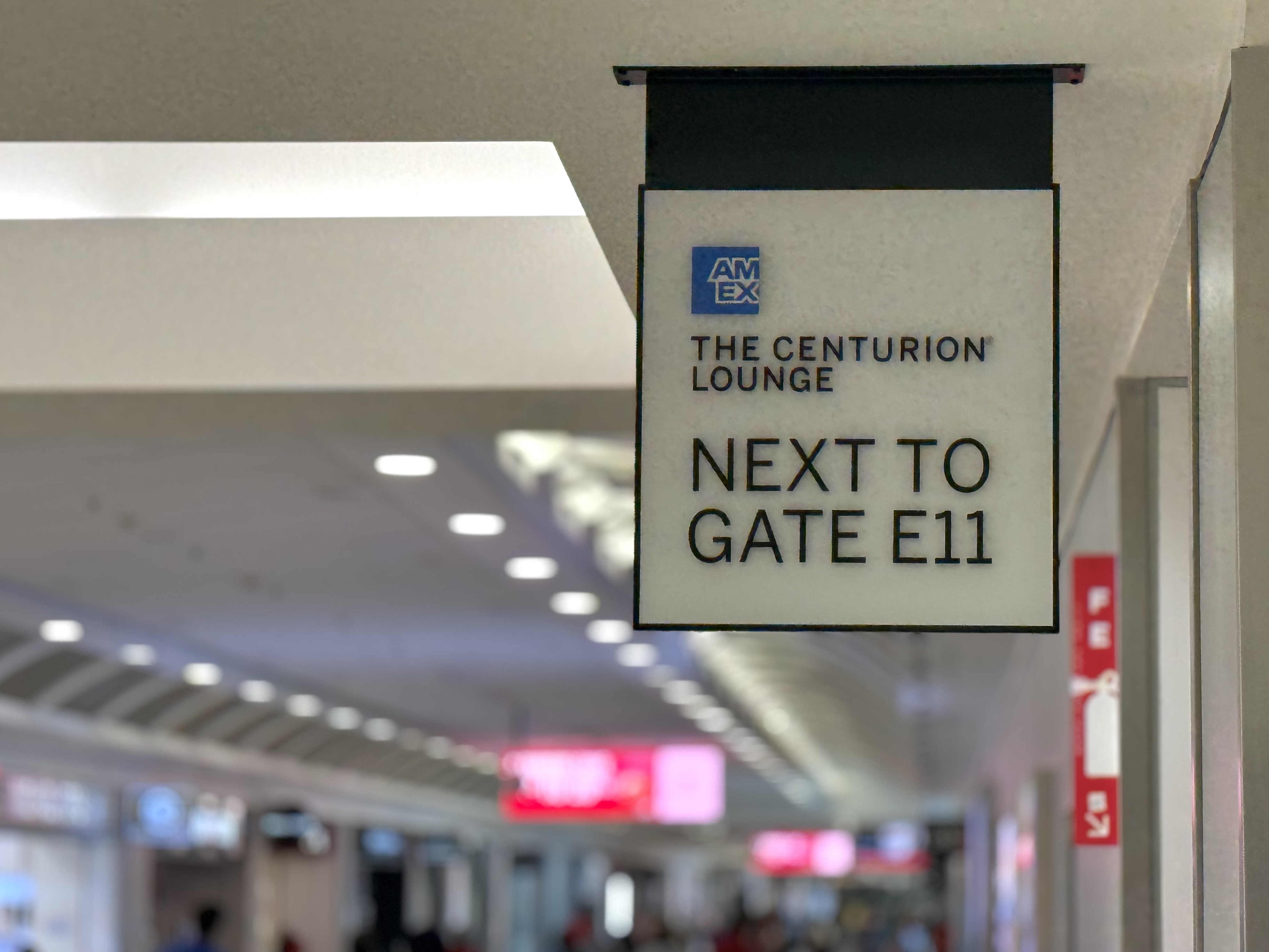 Atlanta ATL American Express Centurion Lounge next to gate E11