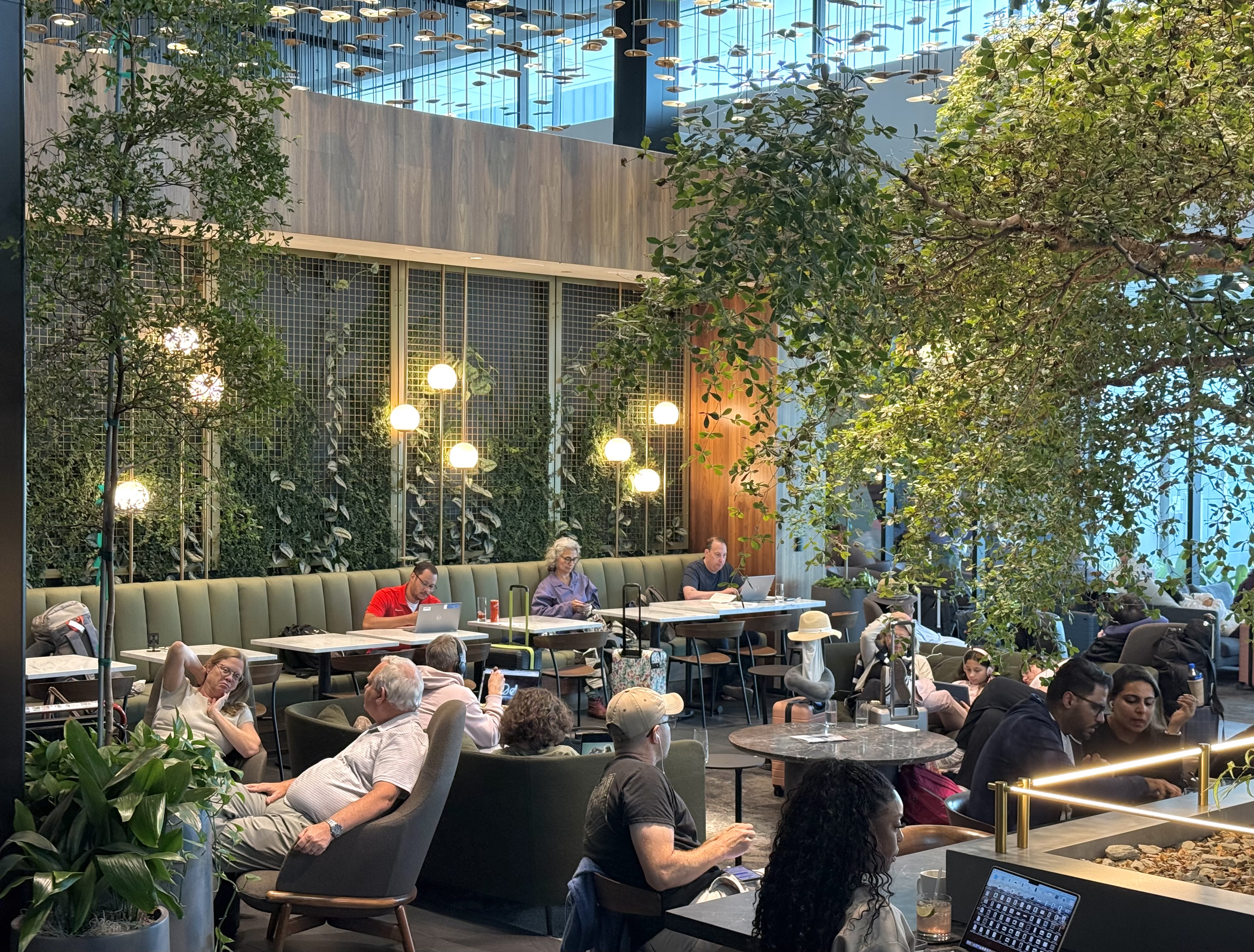 Atlanta ATL American Express Centurion Lounge seating and greenery