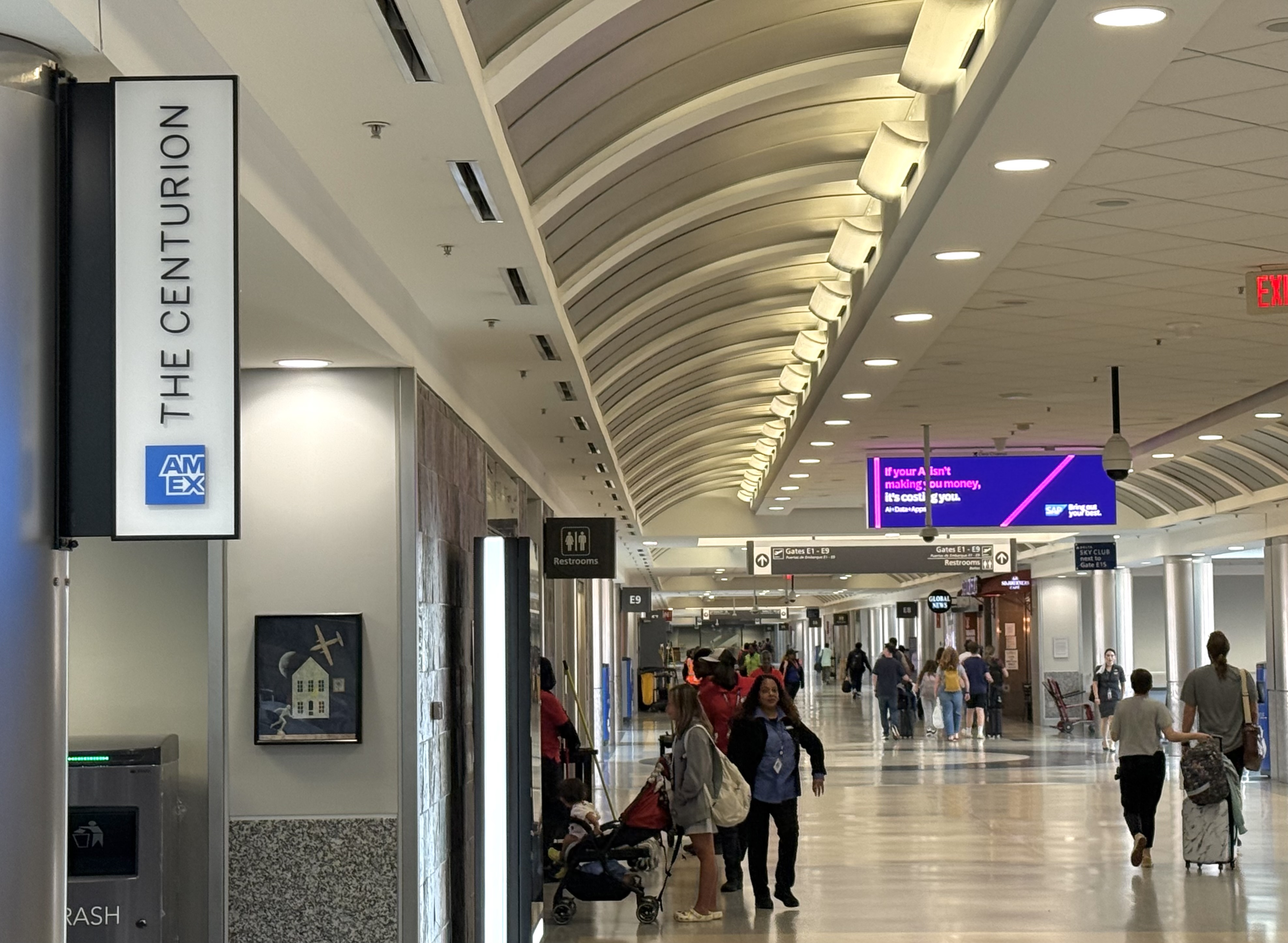 Atlanta ATL American Express Centurion Lounge signage