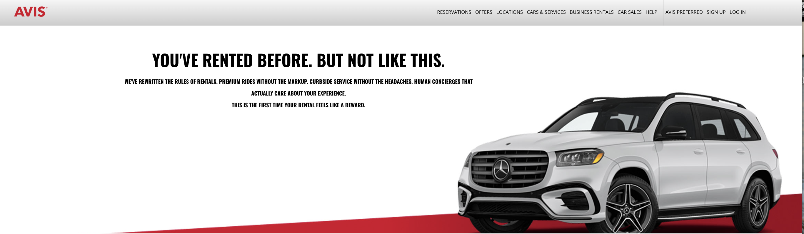 Avis First Homepage Avis First Homepage