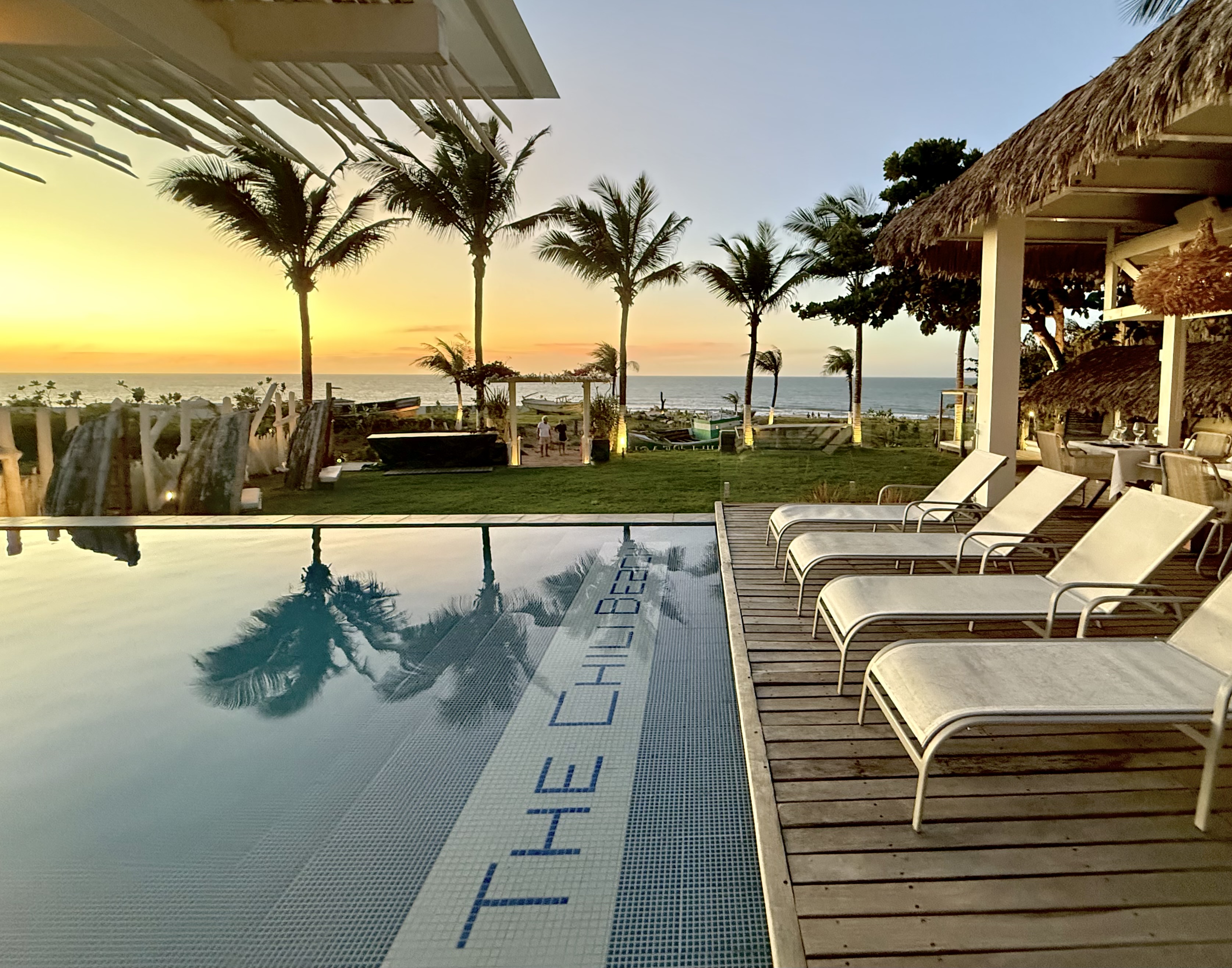 Chili Beach Hotel Brazil pool sunset Chili Beach Hotel Brazil pool sunset