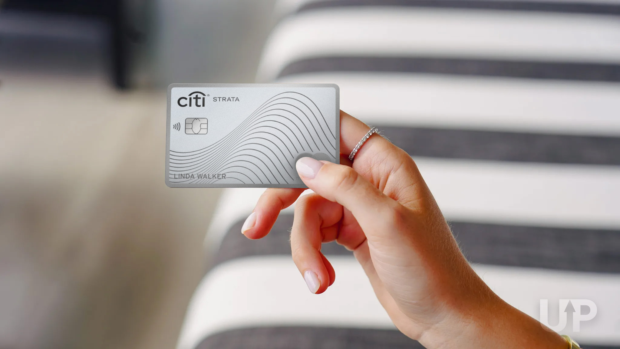 Citi Strata Card ring finger Upgraded Points LLC Citi Strata Card ring finger Upgraded Points LLC
