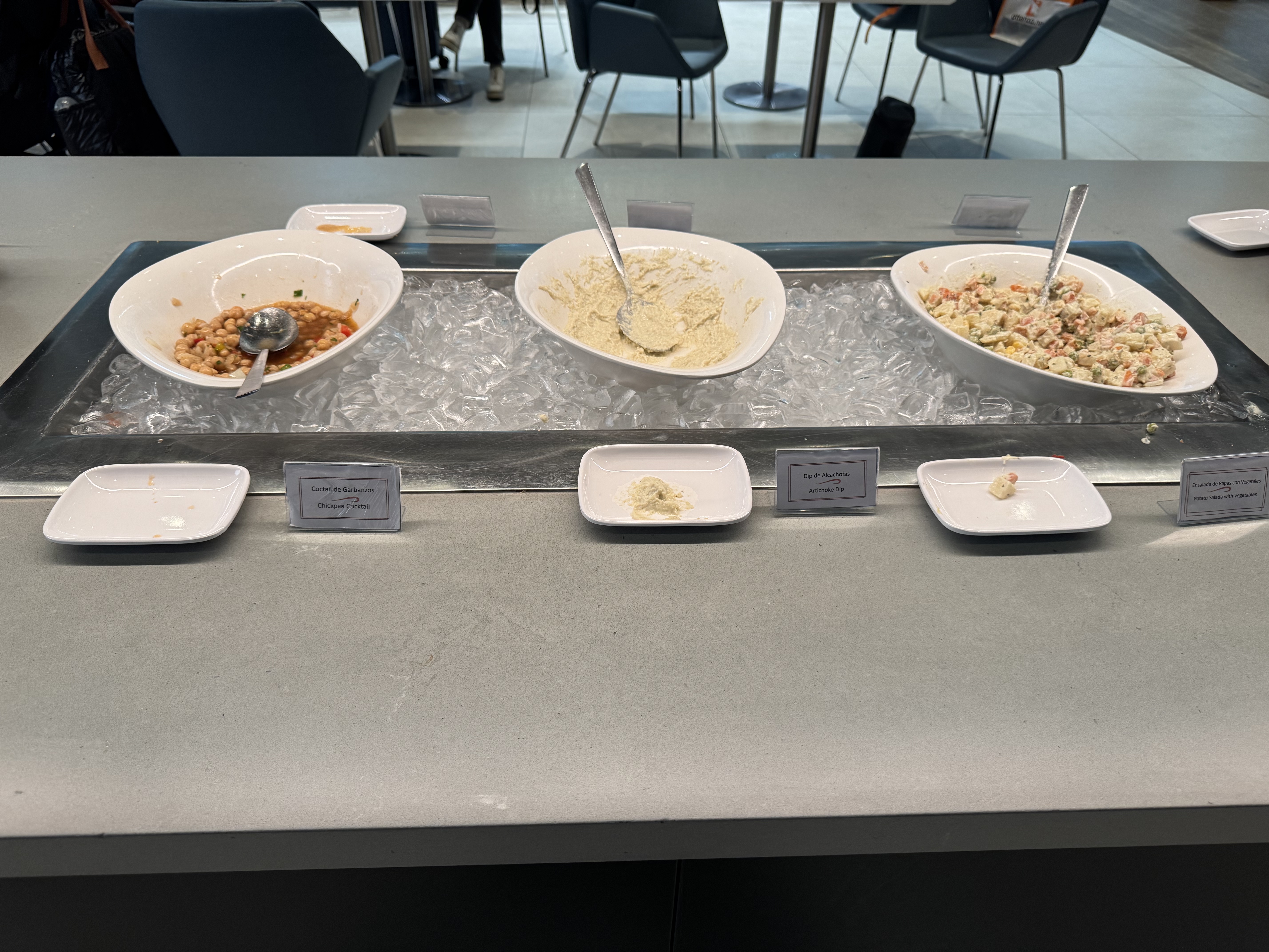 Copa Club PTY Terminal 2 buffet empty items