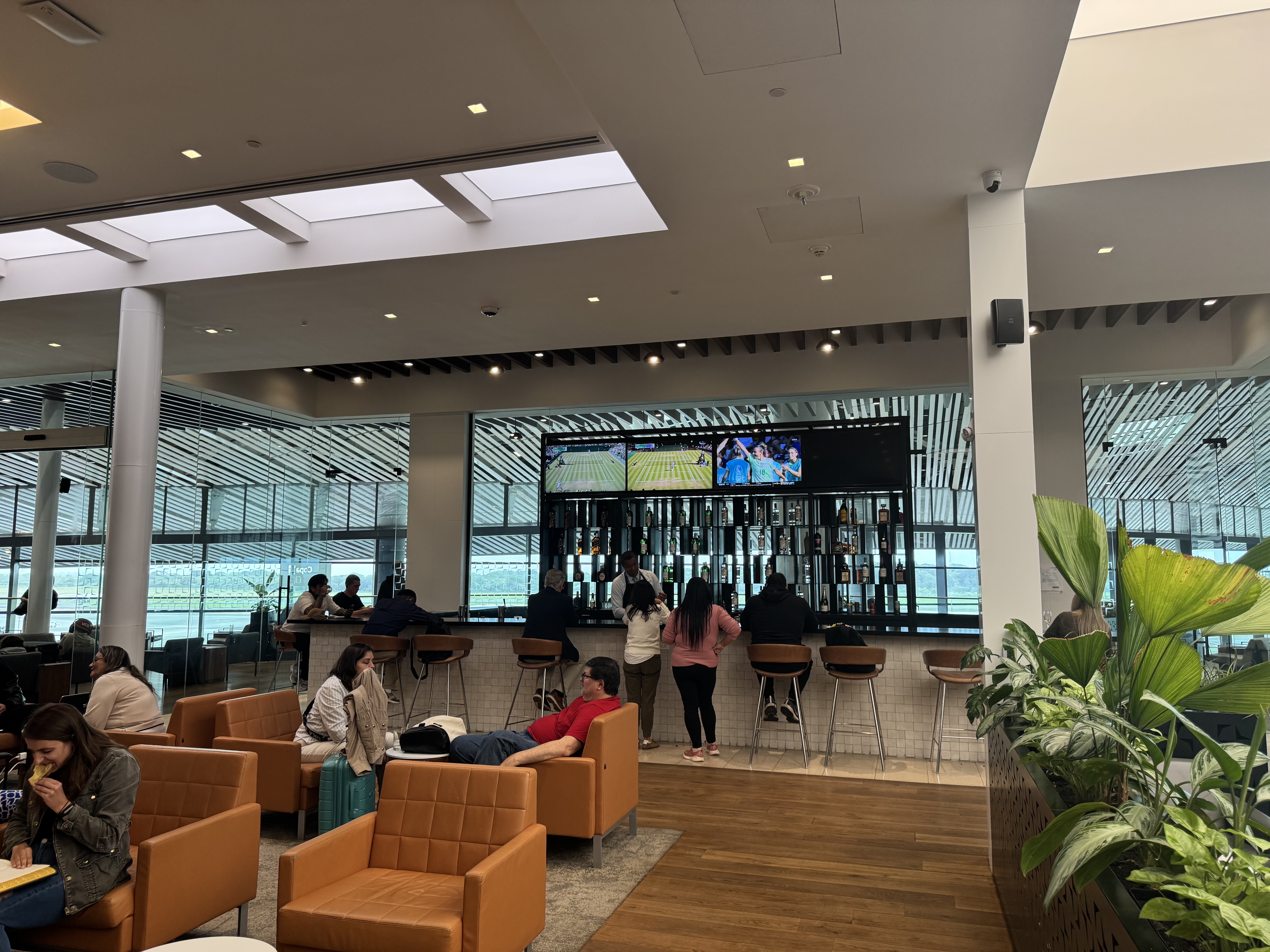 Copa Club PTY Terminal 2 seating main bar