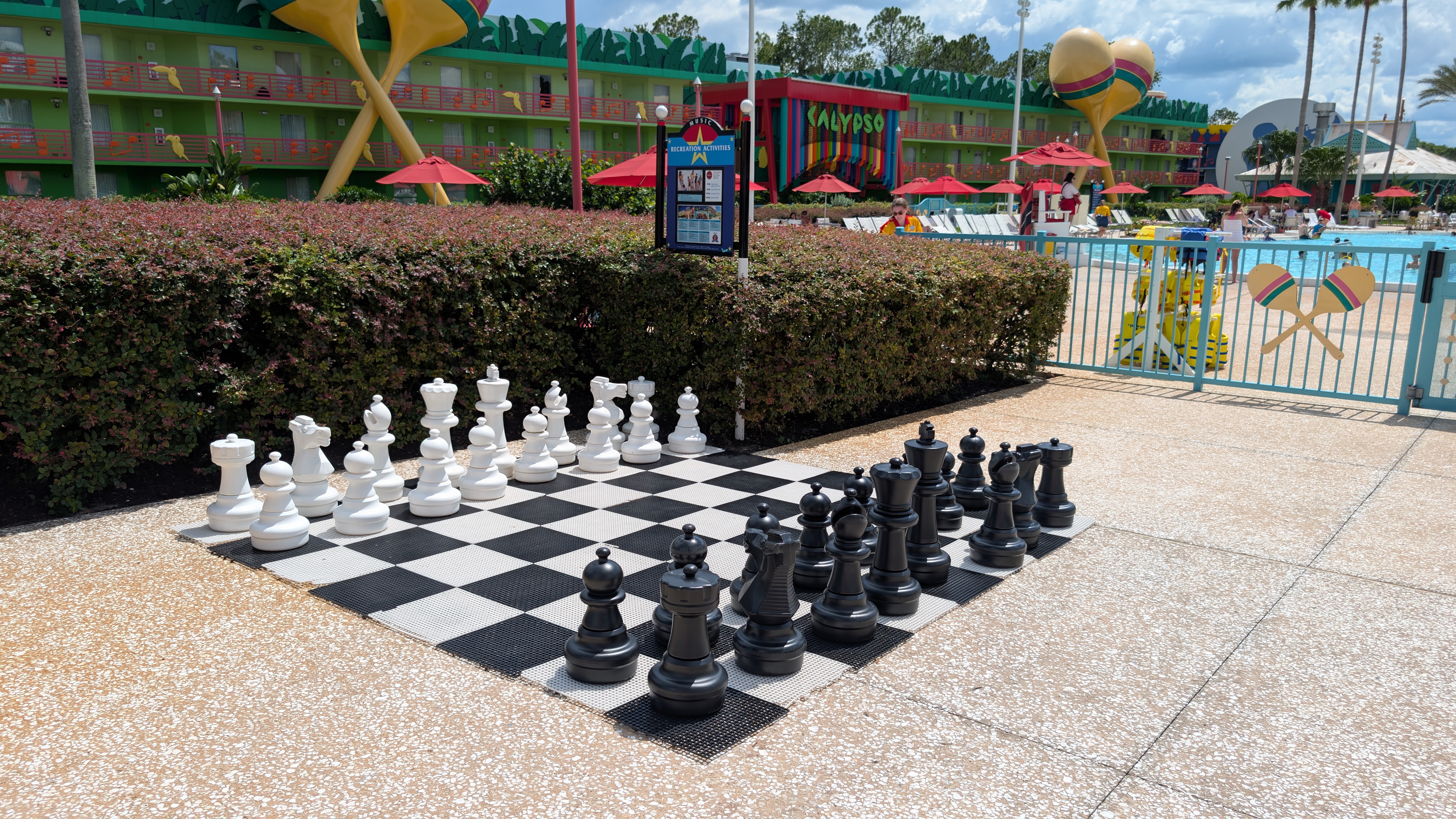 Disney's All Star Music Resort amenities chess game