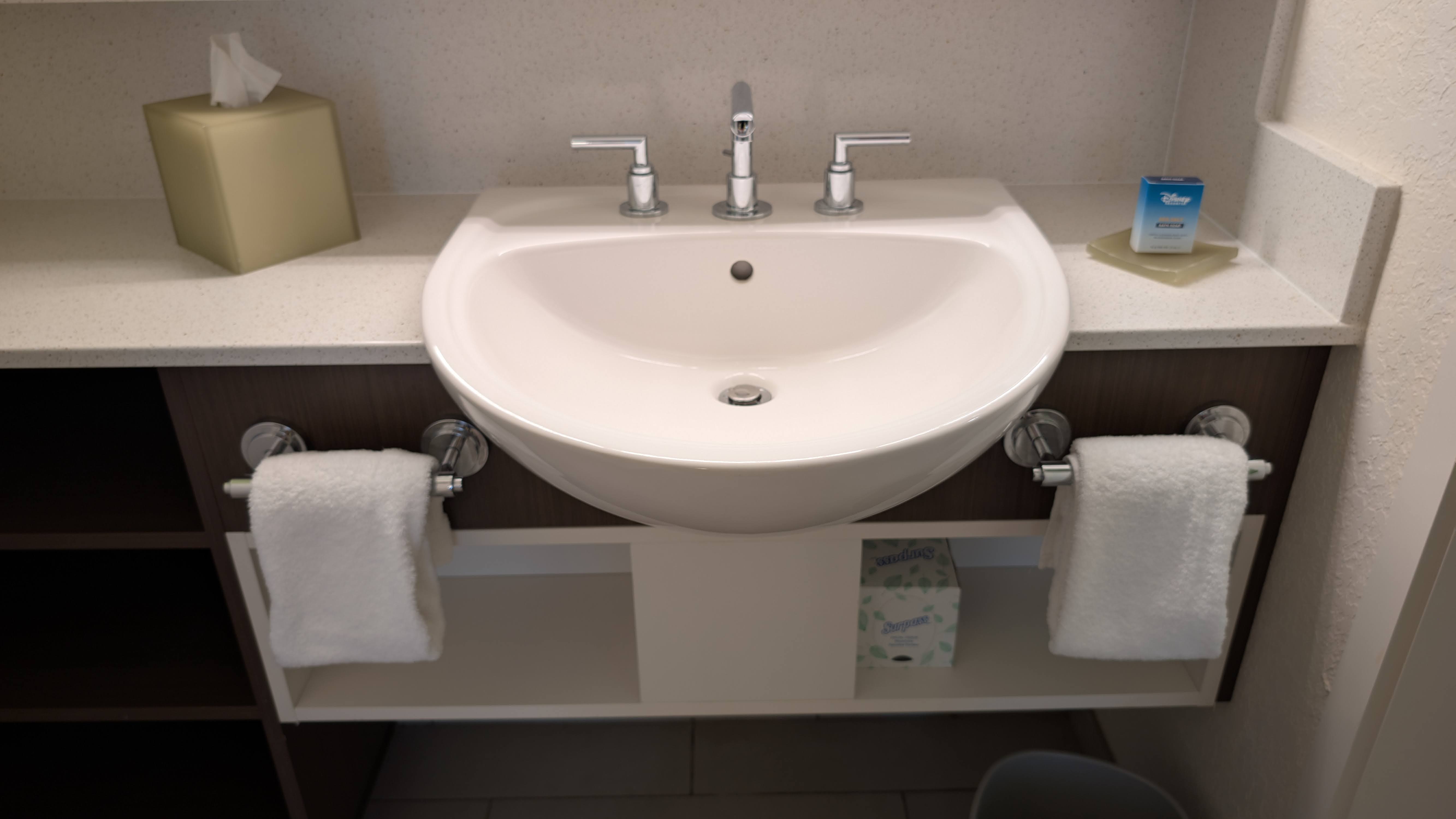 Disney's All Star Music Resort guest room bathroom sink