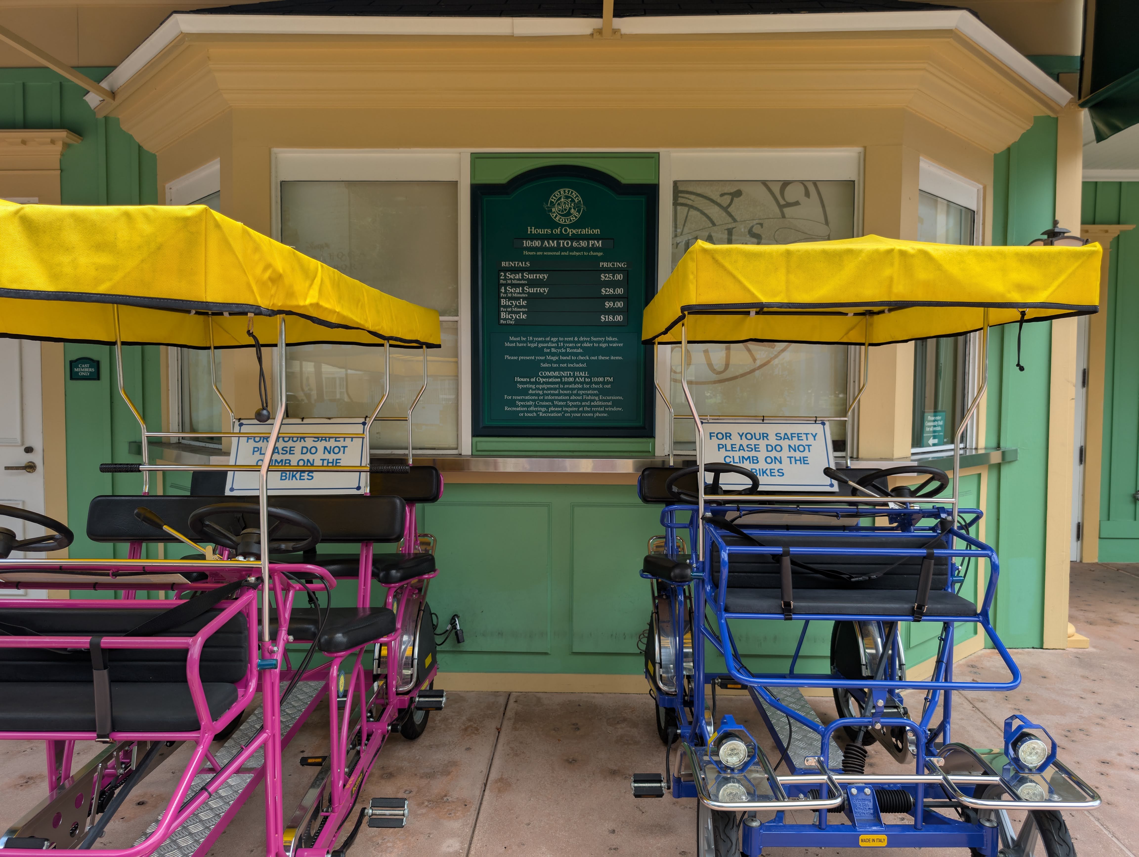 Disney’s Saratoga Springs Resort & Spa amenities bike rental rates Disney's Saratoga Springs Resort & Spa amenities bike rental rates