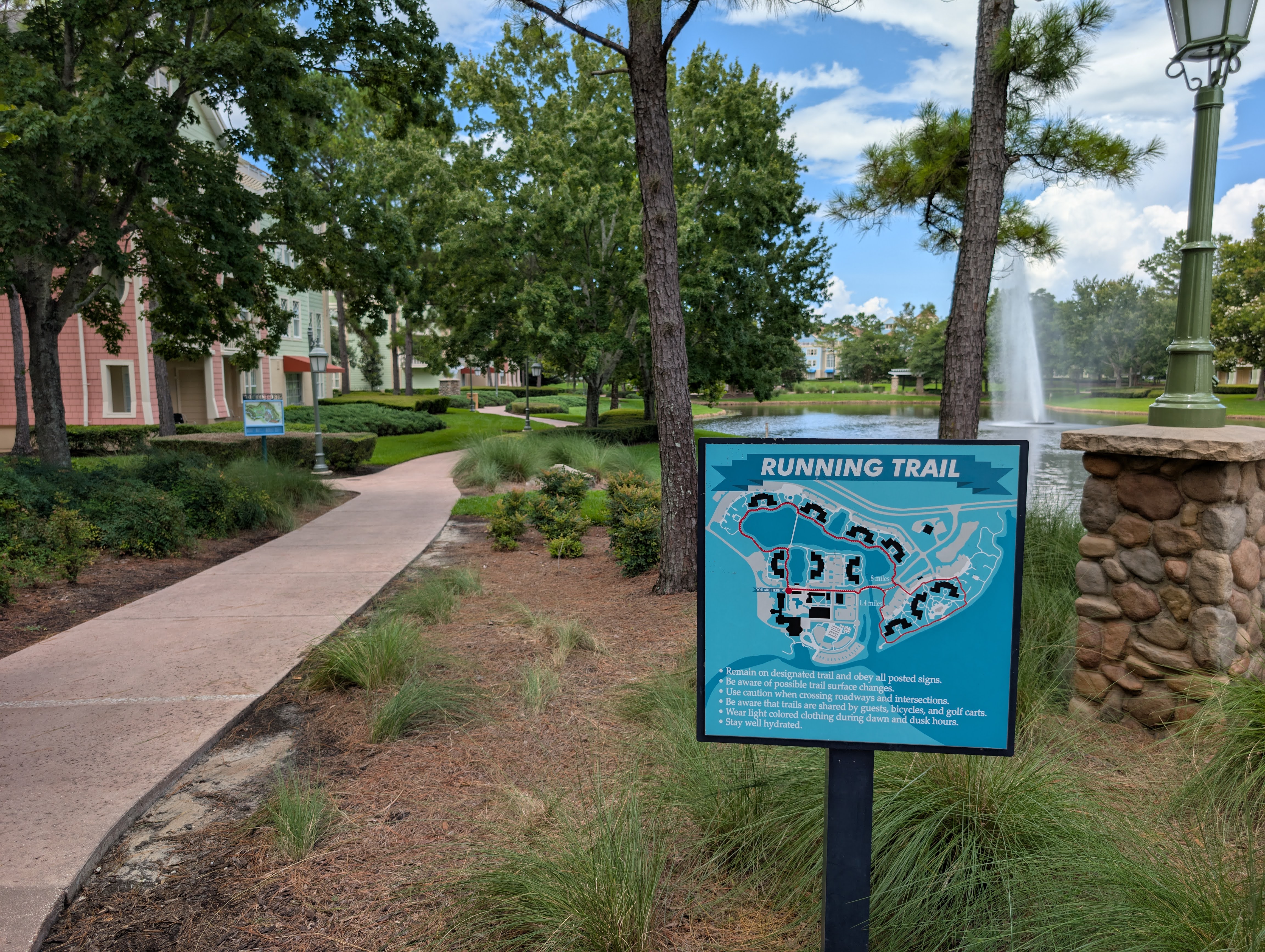 Disney’s Saratoga Springs Resort & Spa amenities running trail Disney's Saratoga Springs Resort & Spa amenities running trail