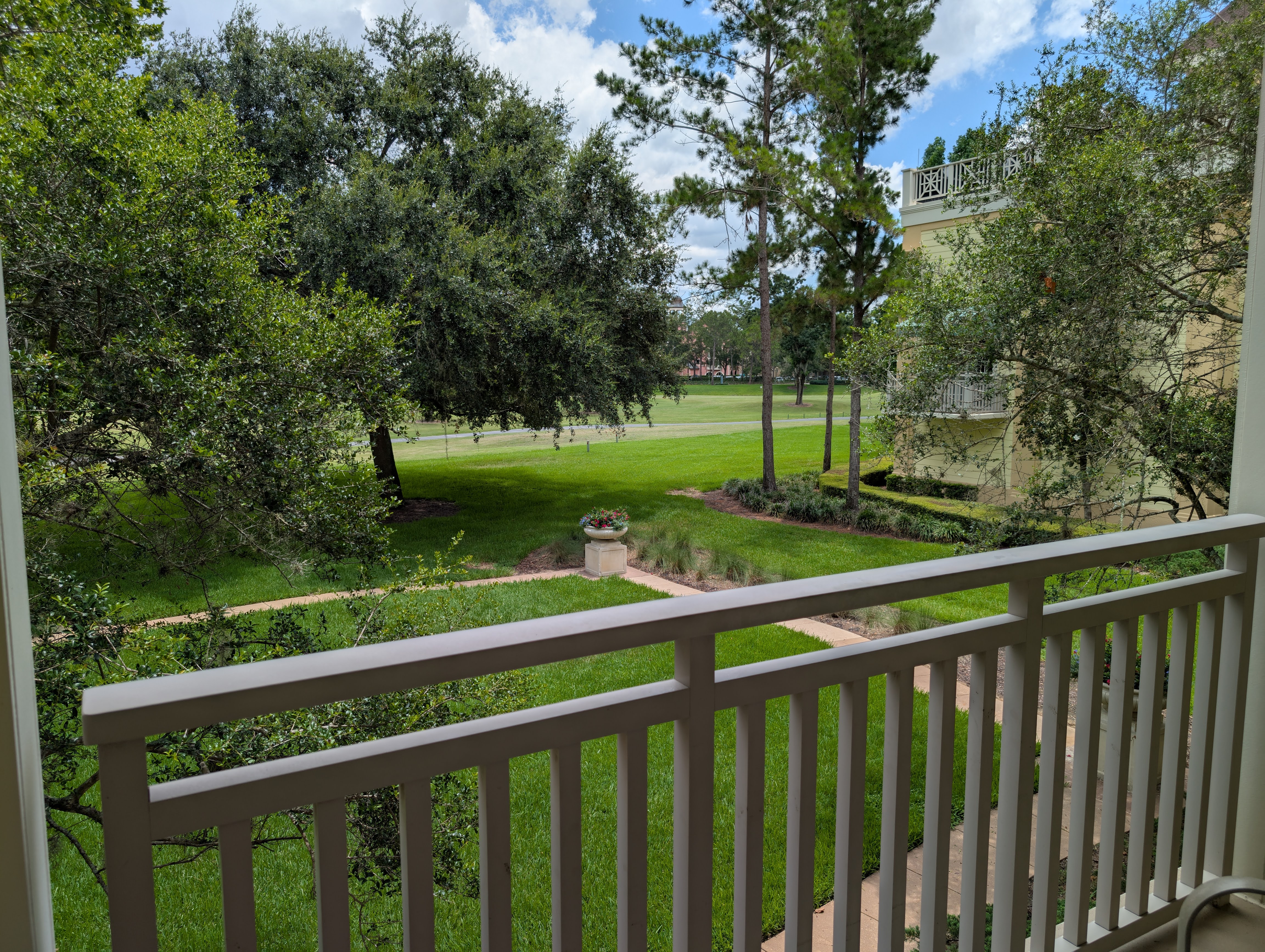 Disney's Saratoga Springs Resort & Spa room balcony golf course view