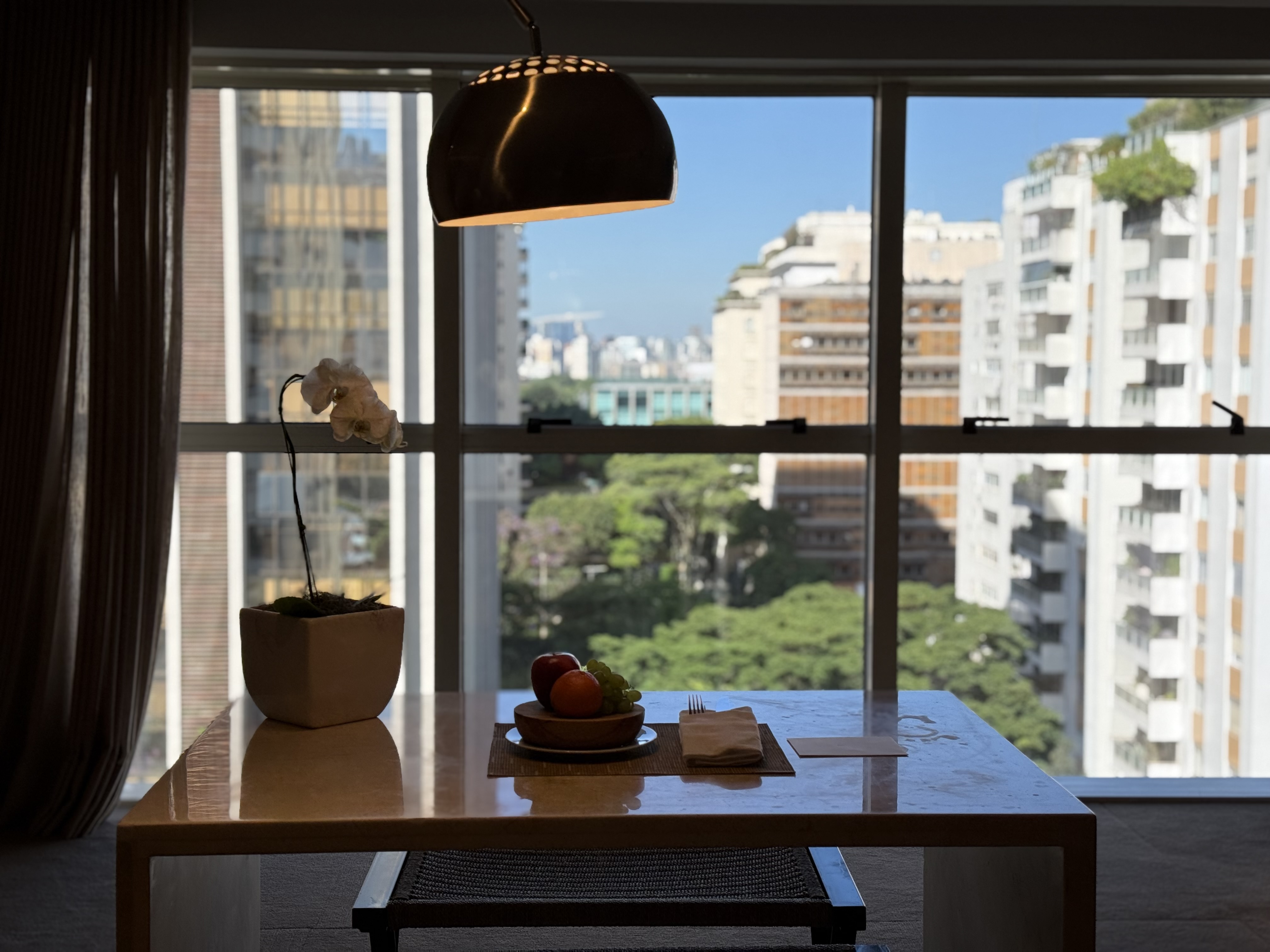 Emiliano Hotel Sao Paulo room desk view Emiliano Hotel Sao Paulo room desk view