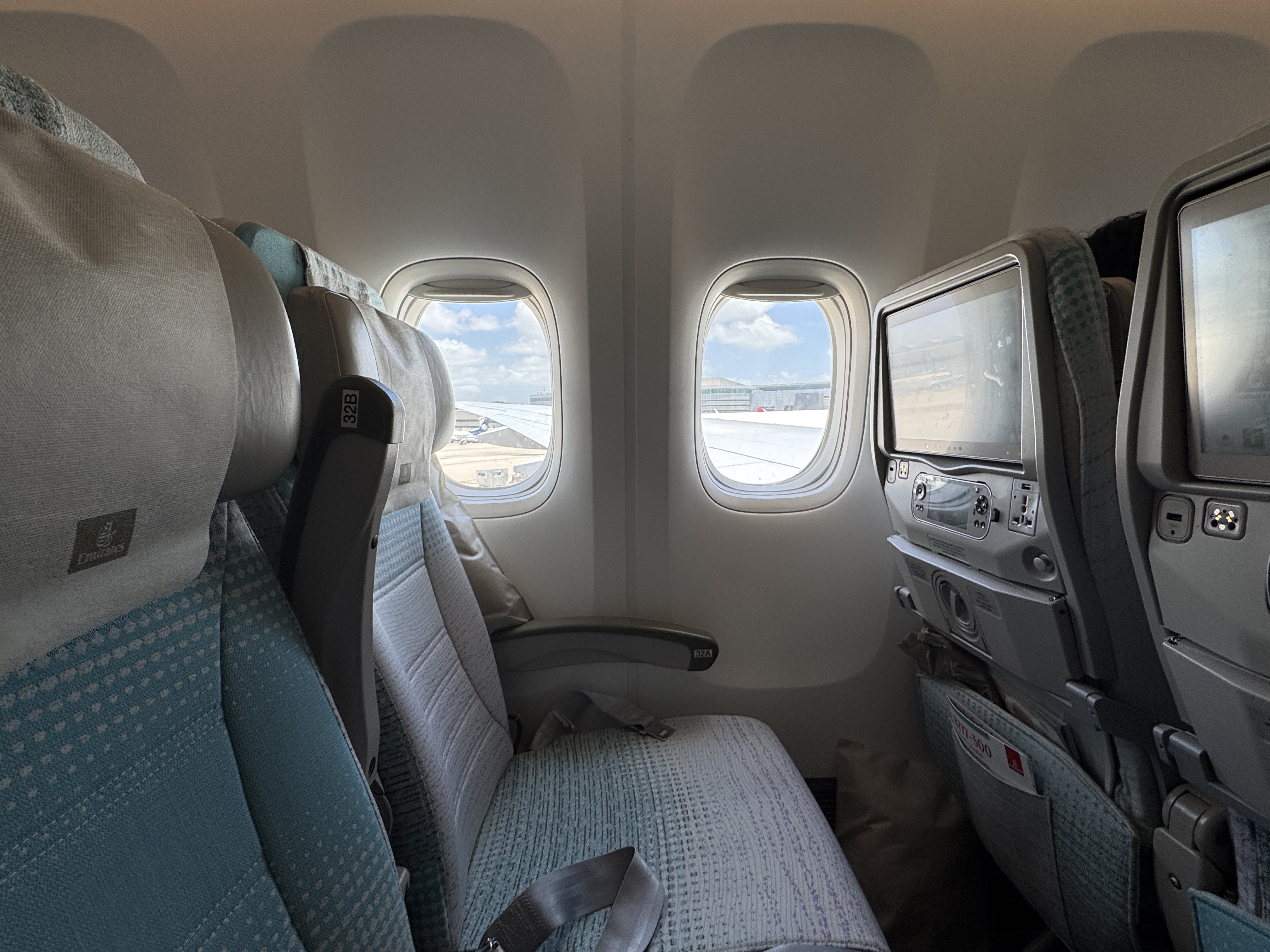 Emirates economy seat row