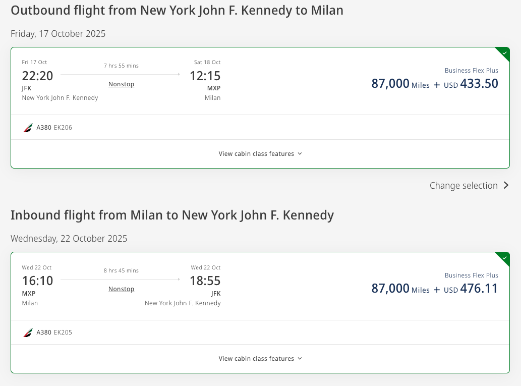 Emirates fifth freedom milan newyork Emirates fifth freedom milan newyork