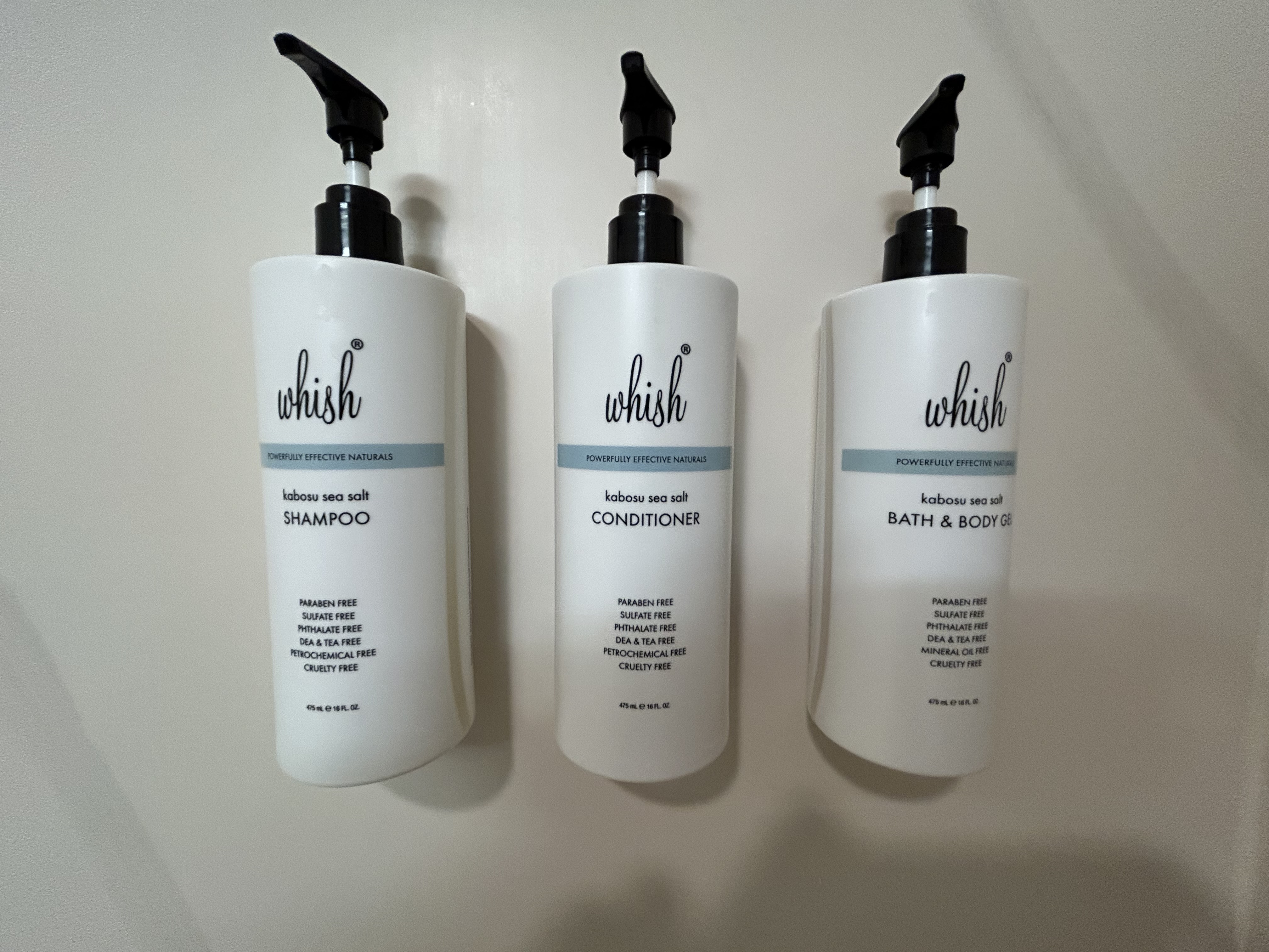 Hotel Gettysburg room 209 bath bottles