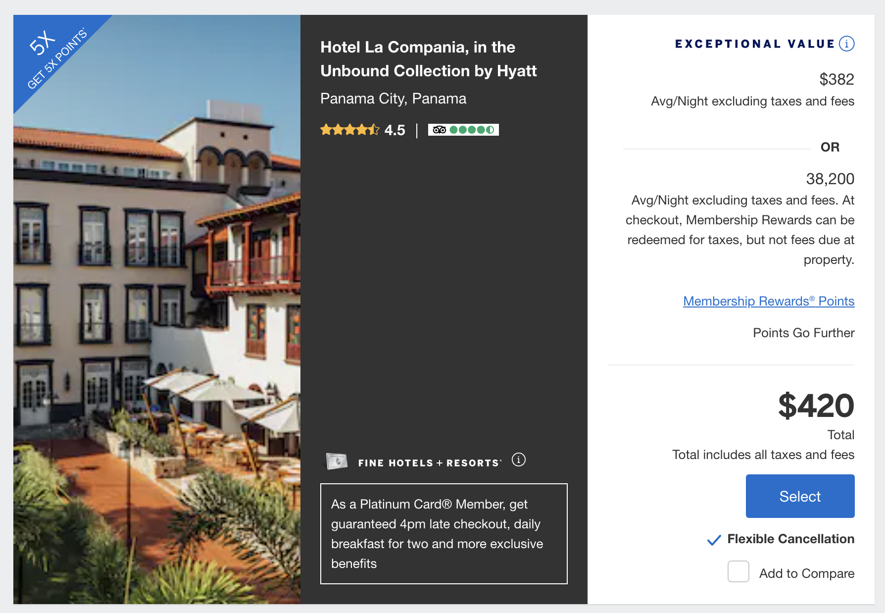 Hotel La Compania on Amex FHR Hotel La Compania on Amex FHR