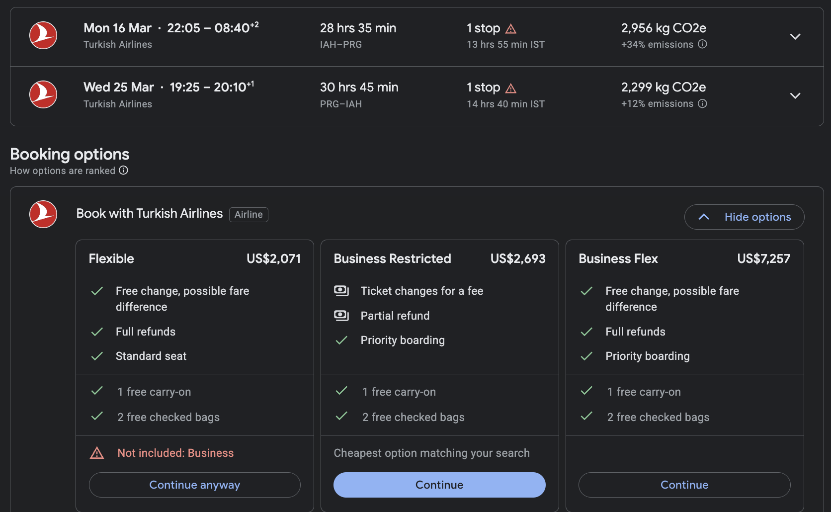 Houston to Prague with Turkish Airlines Houston to Prague with Turkish Airlines