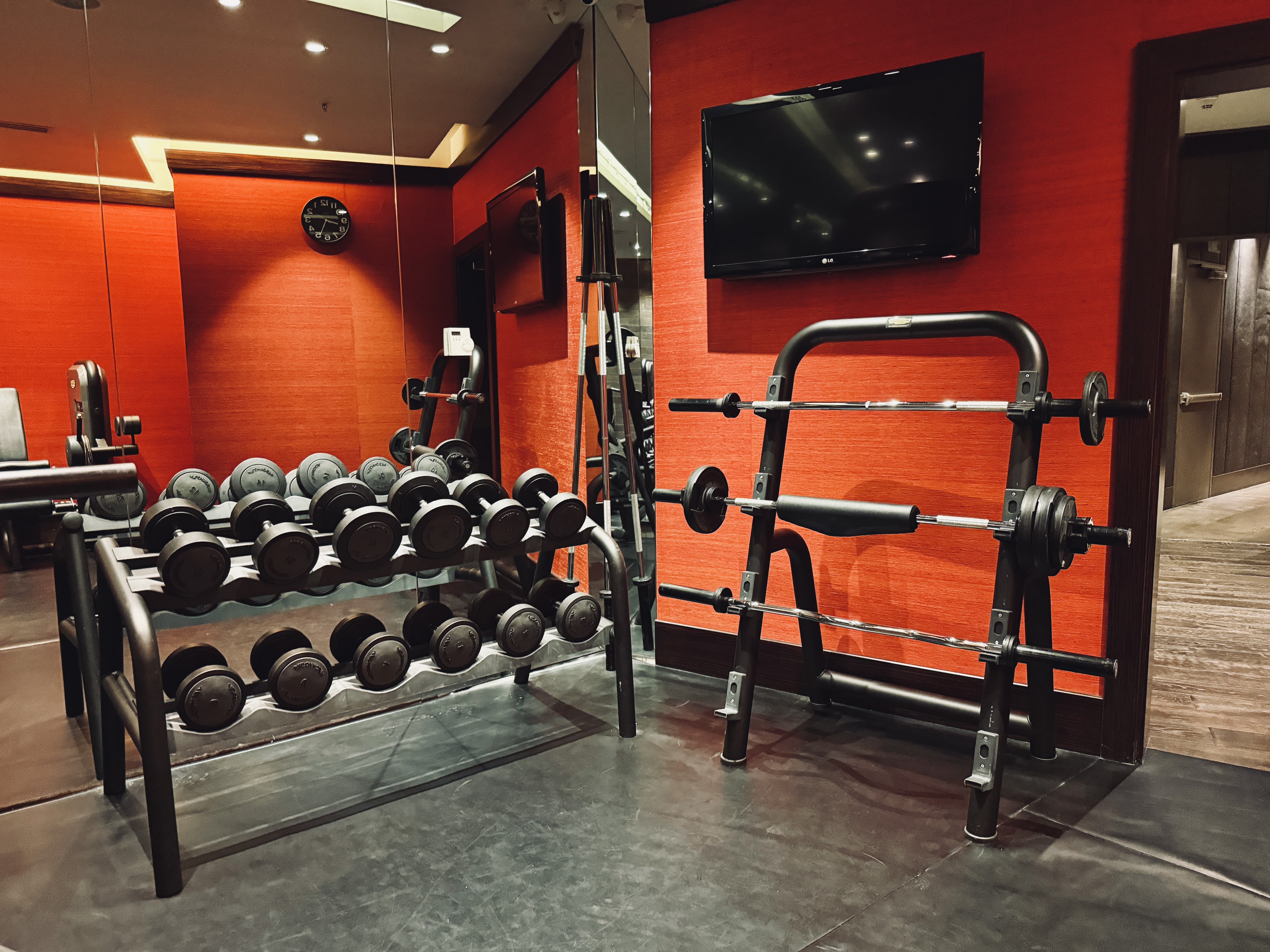 Hyatt Centric Levent Istanbul gym free weights