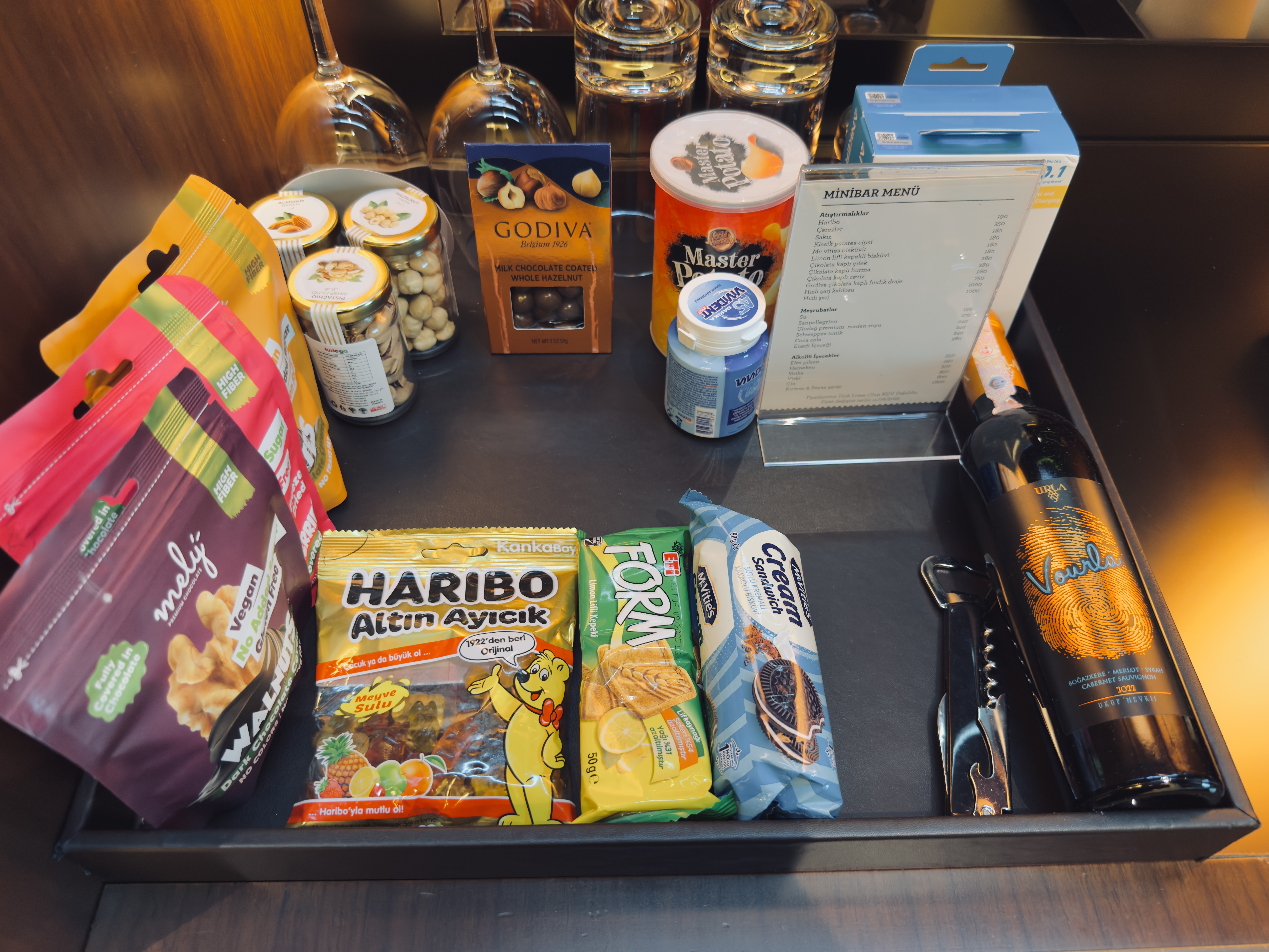 Hyatt Centric Levent Istanbul room minibar snacks