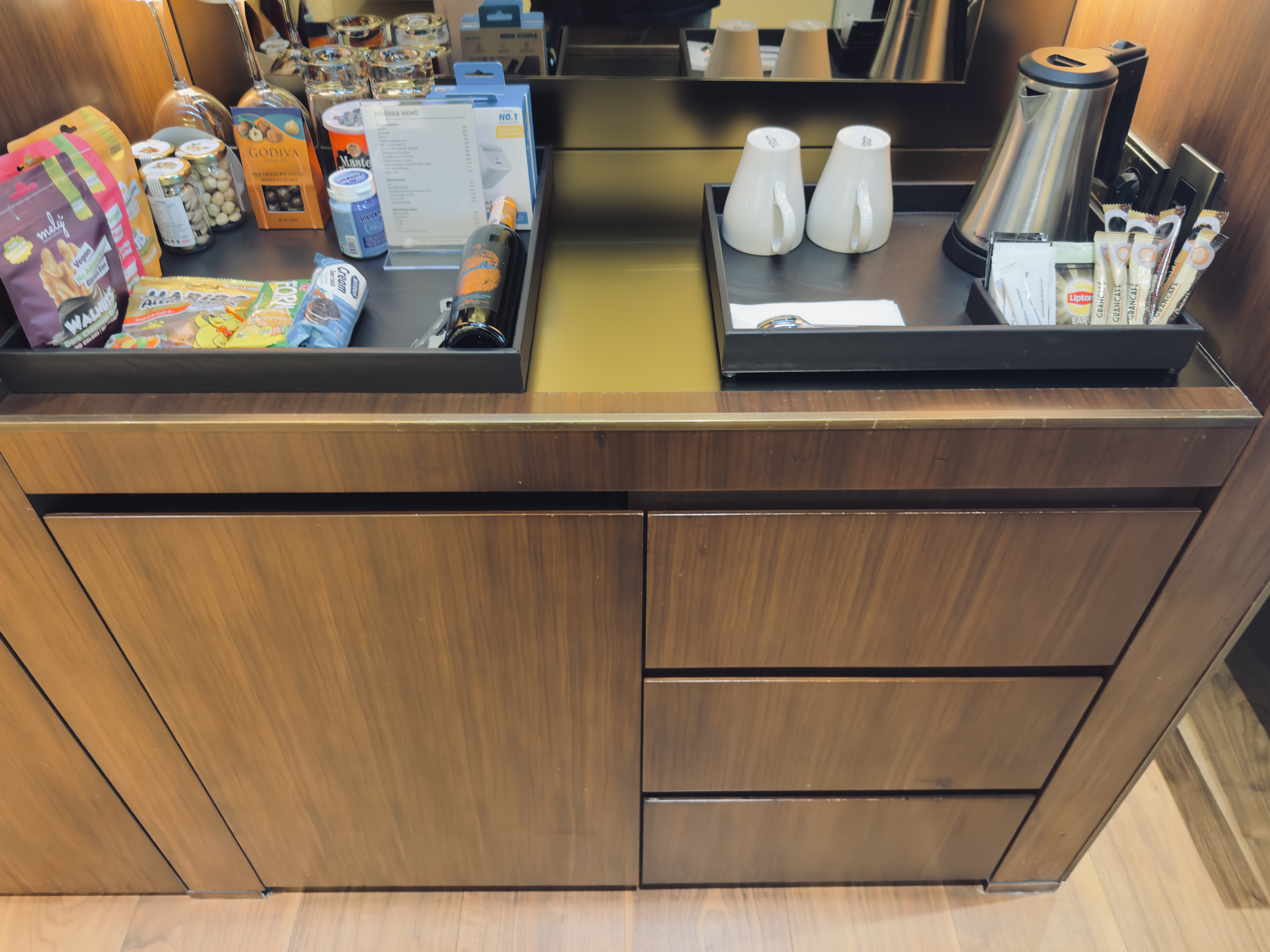 Hyatt Centric Levent Istanbul room minibar