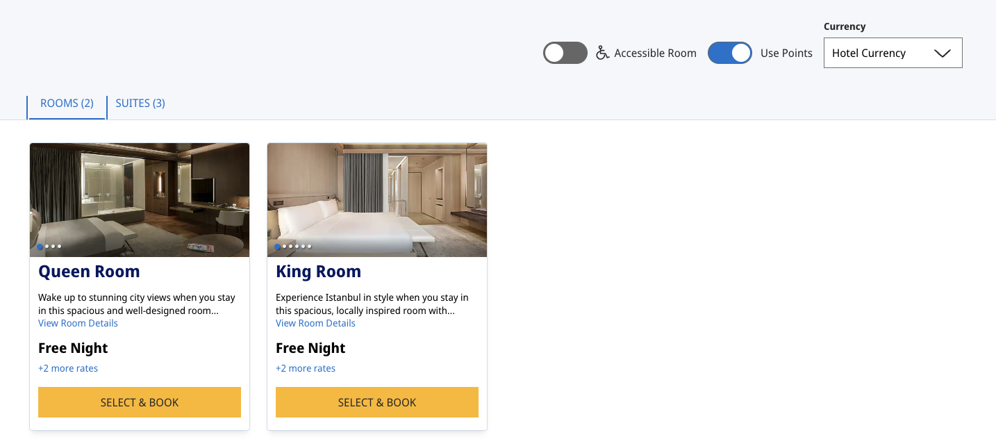 Hyatt Centric Levent Istanbul room options