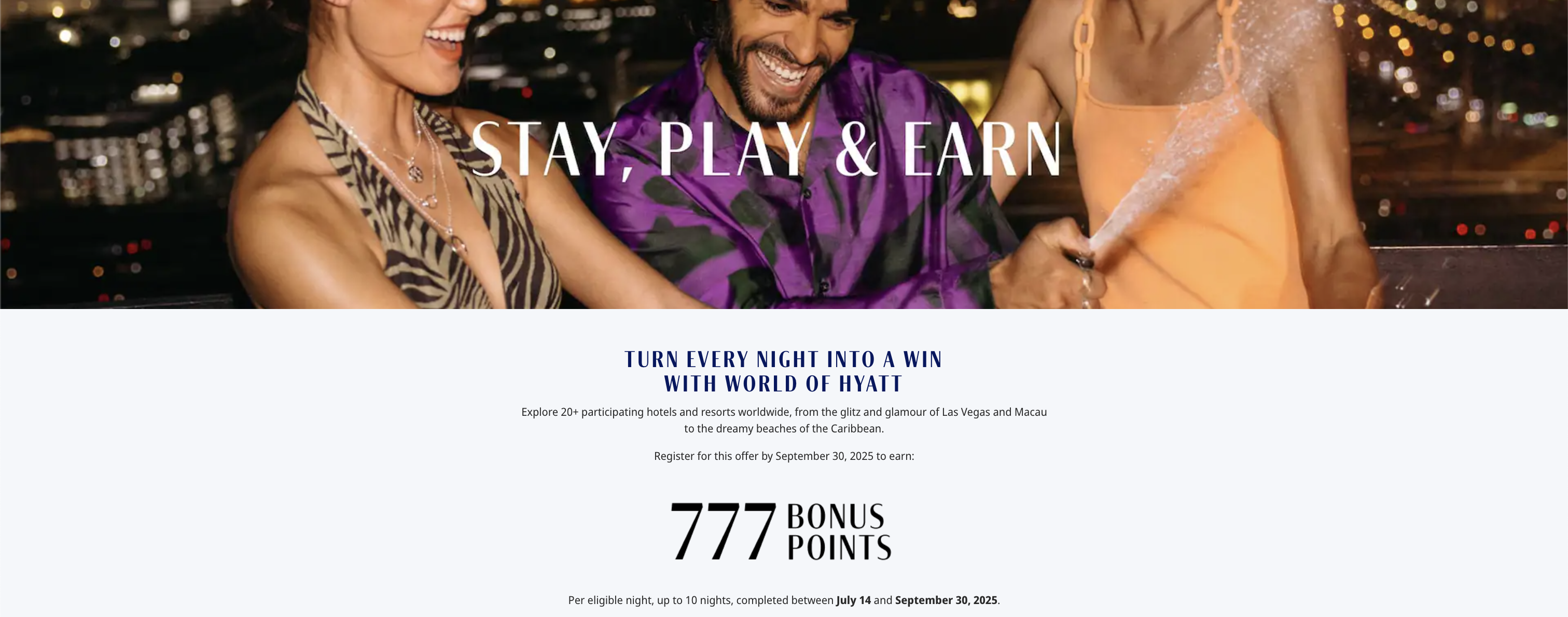 Hyatt casino 777 points July 2025 Hyatt casino 777 points July 2025