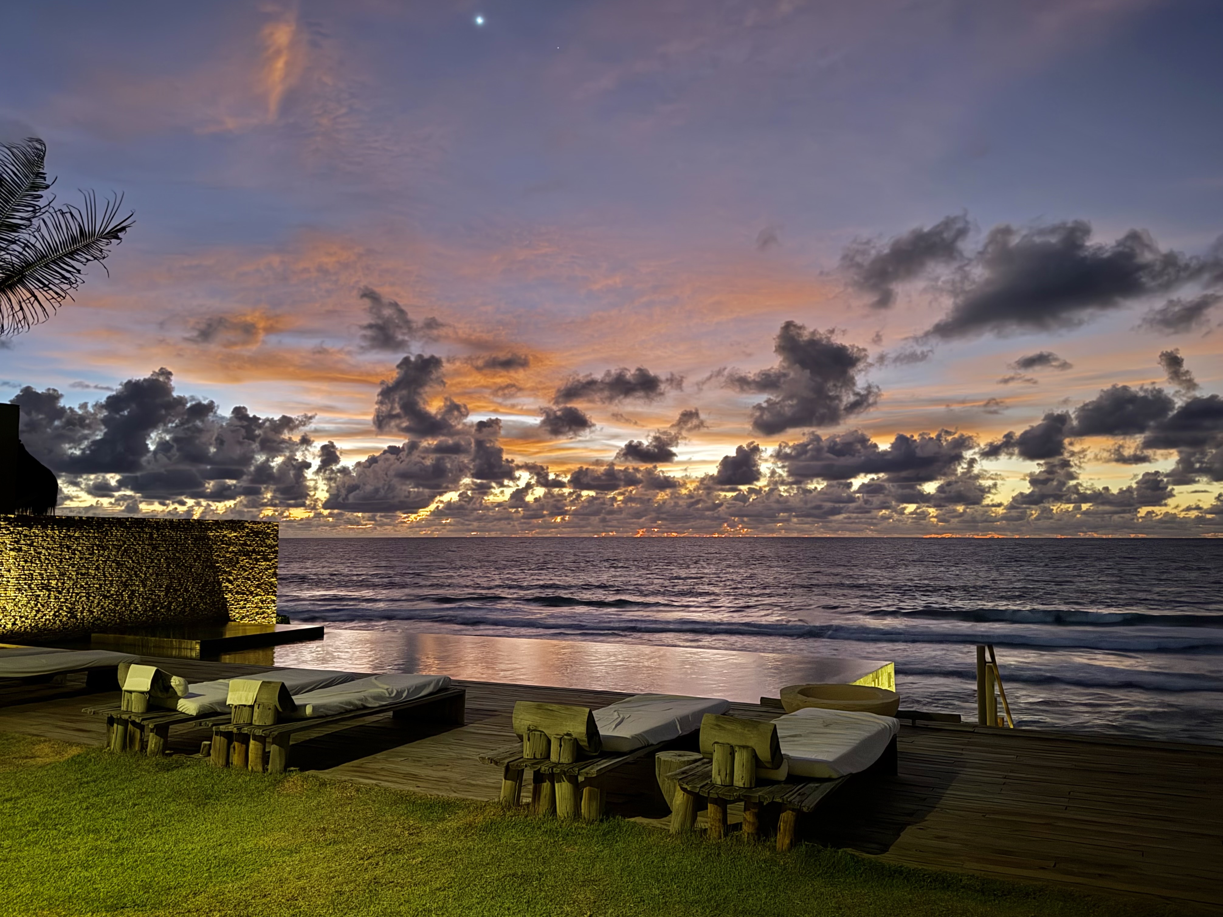 Kenoa Resort Brazil Hilton SLH poolside sunrise Kenoa Resort Brazil Hilton SLH poolside sunrise