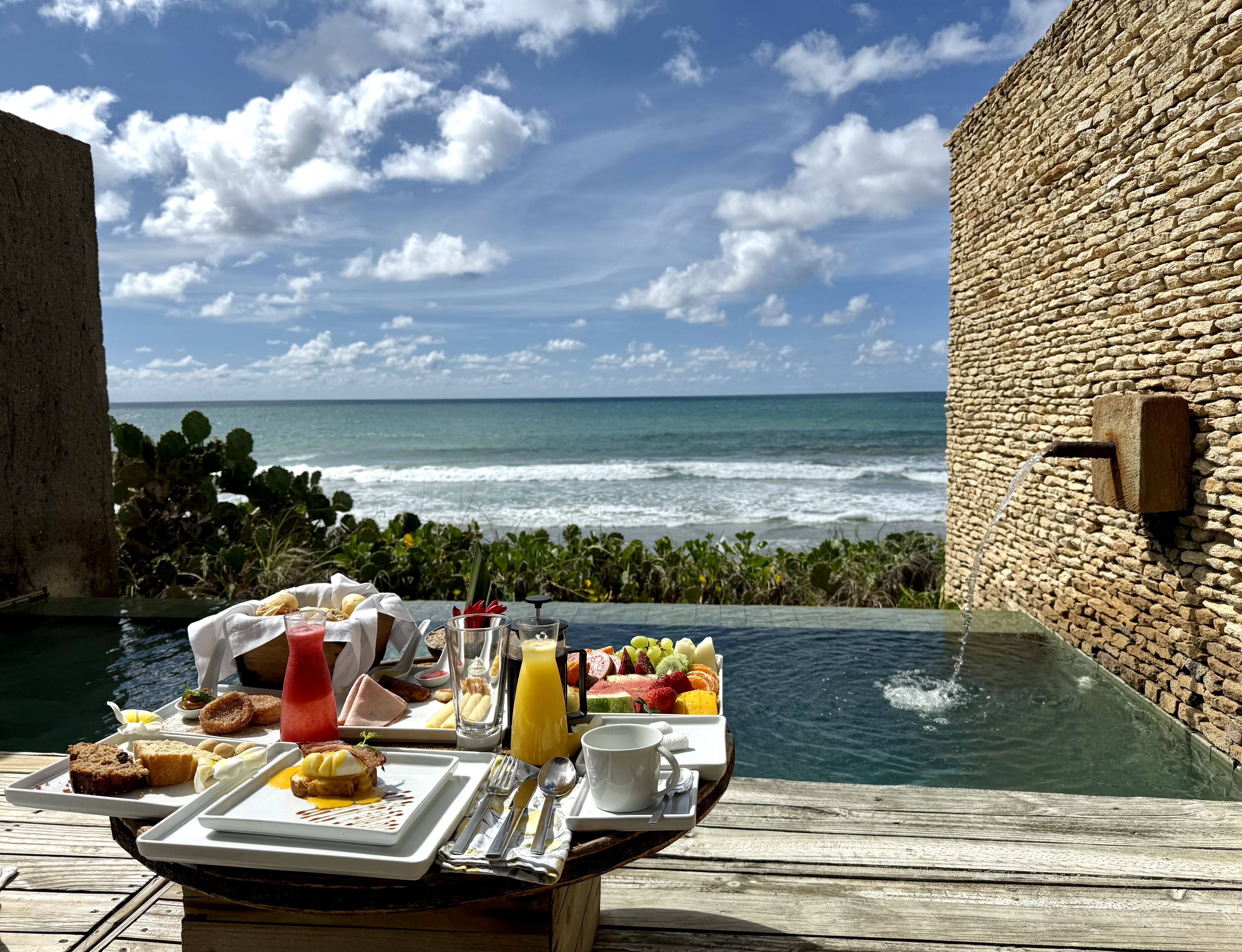 Kenoa Resort Brazil Hilton SLH room service breakfast Kenoa Resort Brazil Hilton SLH room service breakfast