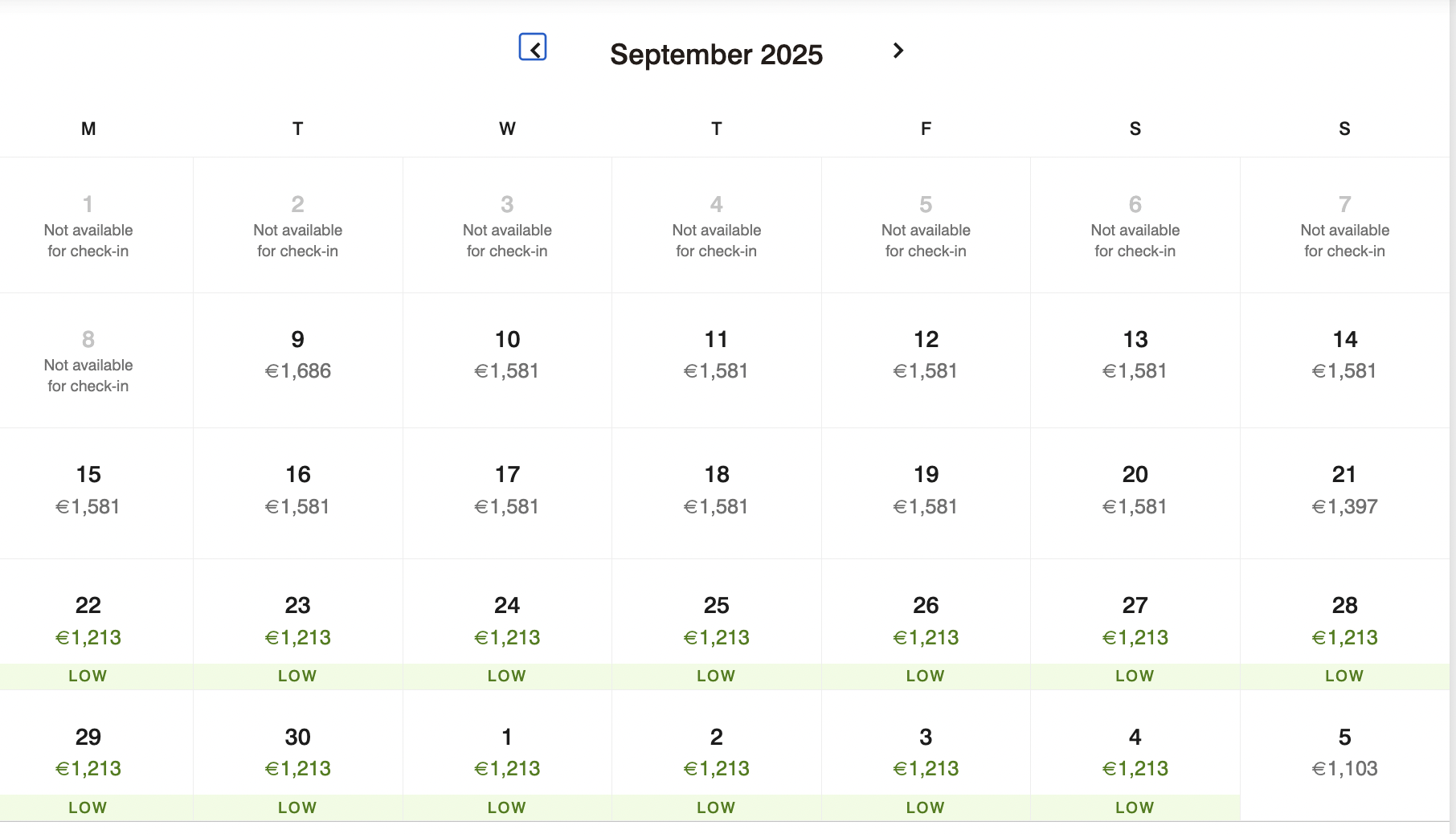 Lake Como EDITION rates in September Lake Como EDITION rates in September
