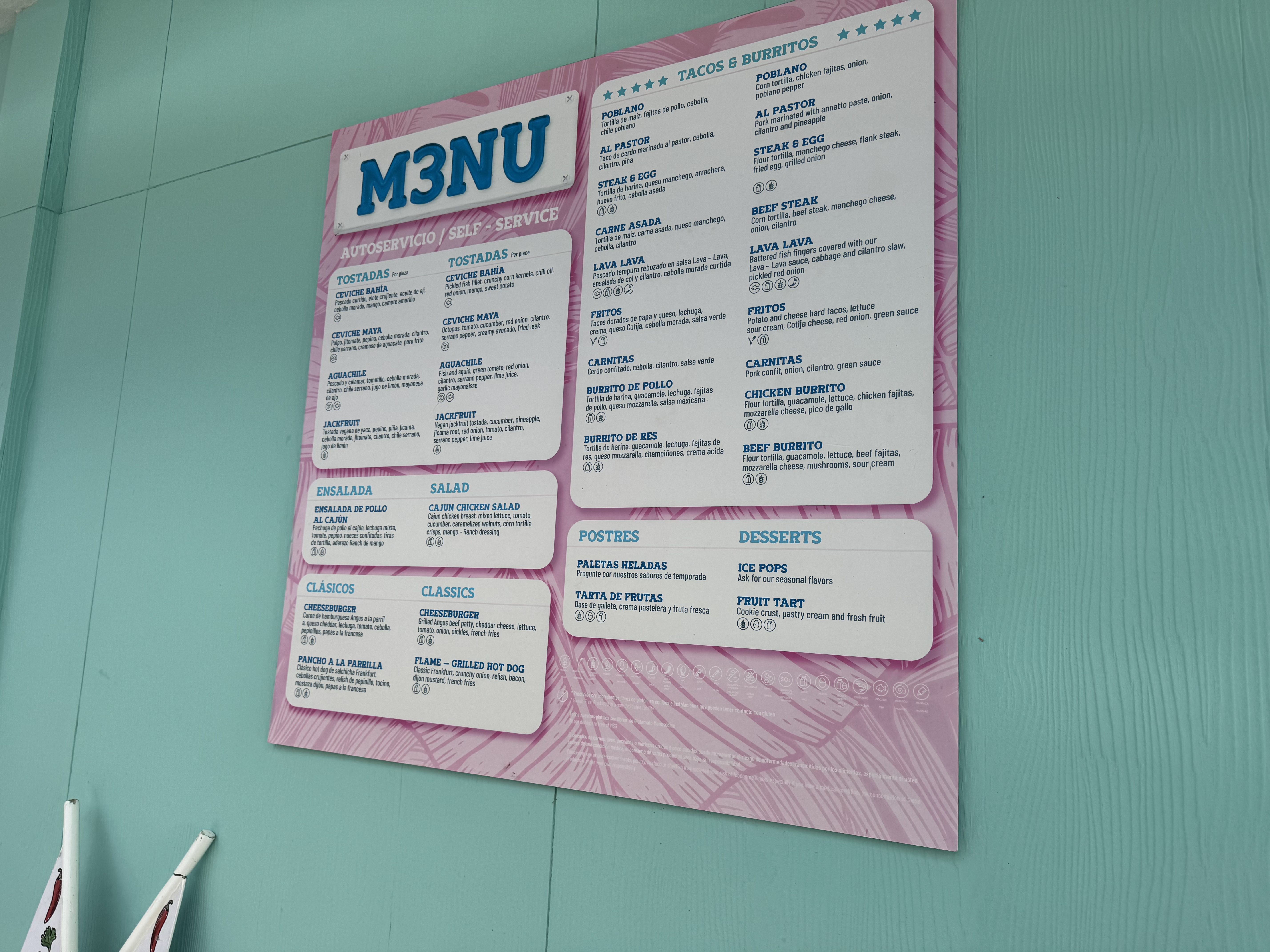 Margaritaville Island Reserve Riviera Maya License to Chill Menu