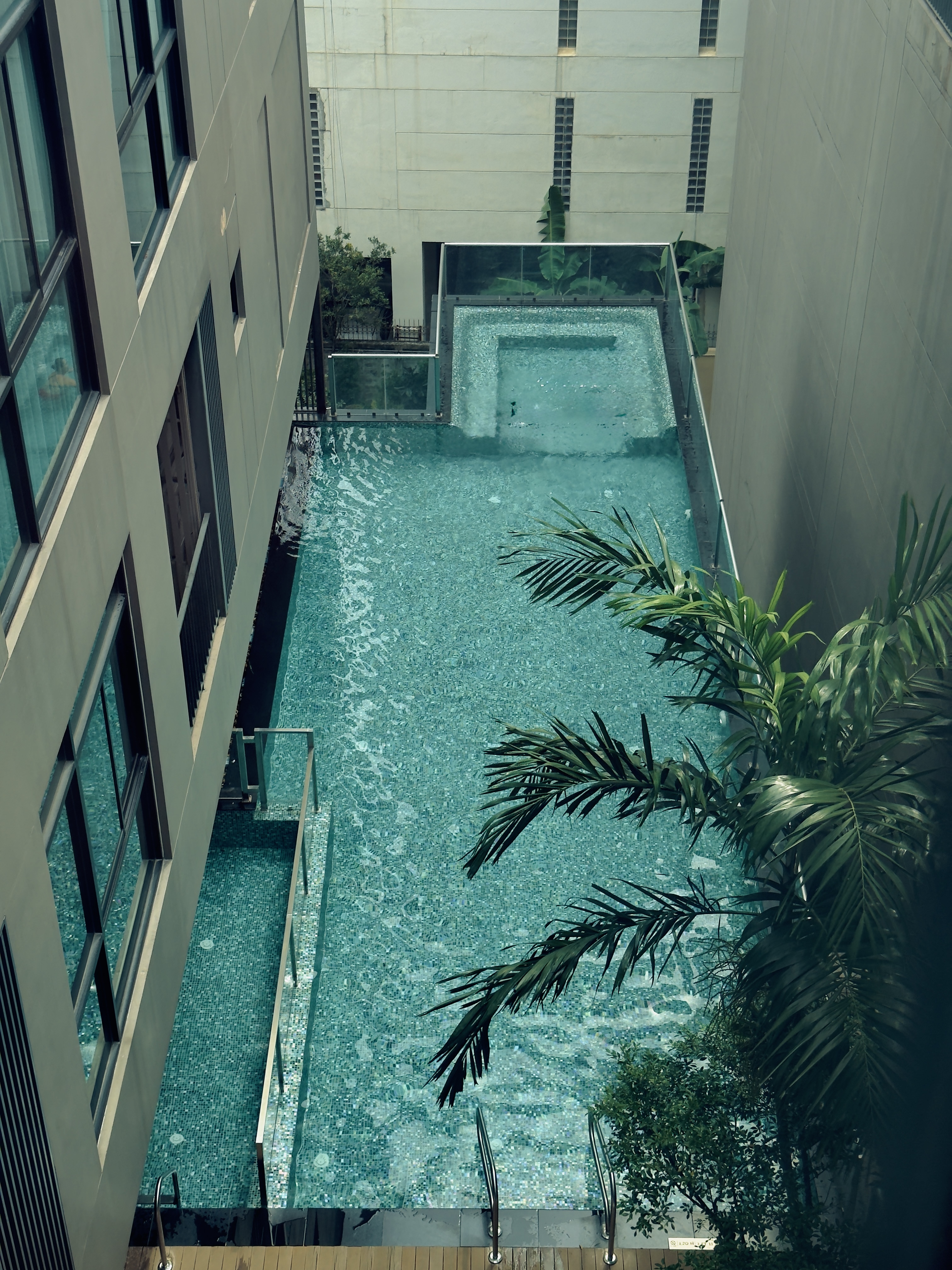 Metropolis Suites Bangkok pool from above