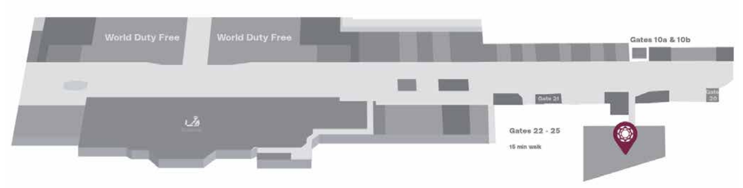 Plaza Premium Lounge T4 LHR map Plaza Premium Lounge T4 LHR map