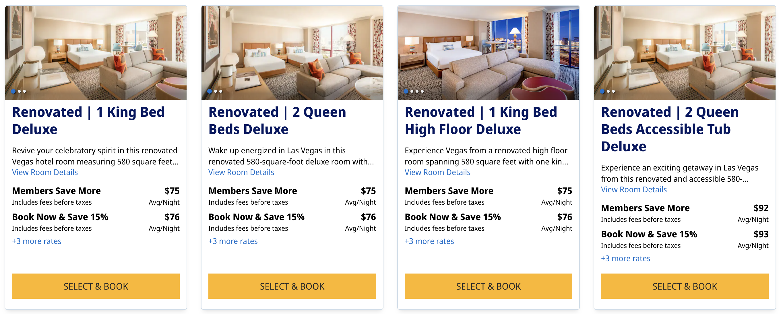 Rio Hotel Casino Hyatt cash rates