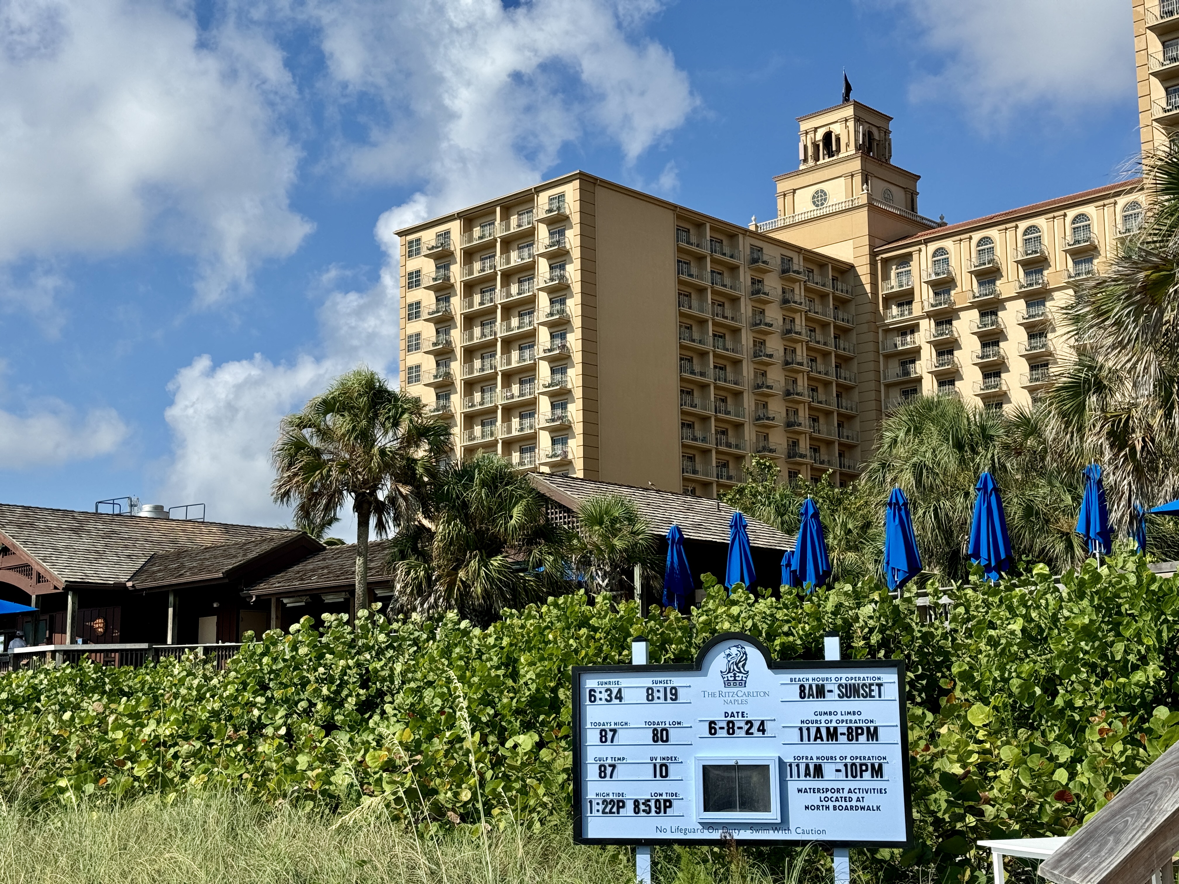 Ritz Carlton Naples Exterior From Beach Ritz Carlton Naples Exterior From Beach