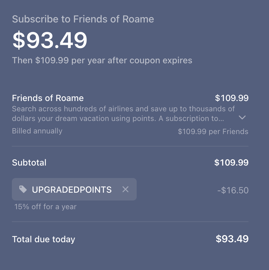Roame.Travel discount UPGRADEDPOINTS promo code Roame.Travel discount UPGRADEDPOINTS promo code