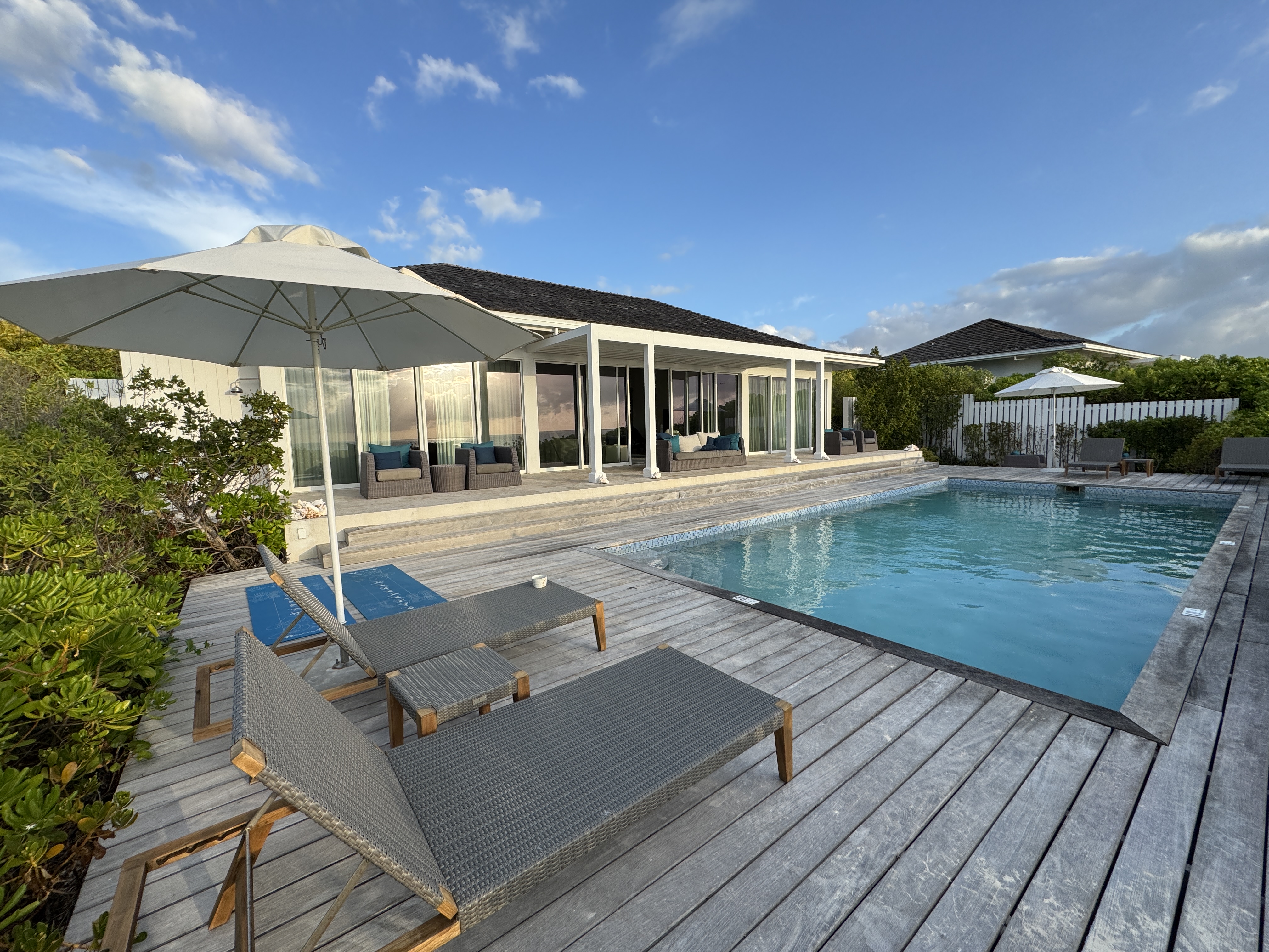 Sailrock South Caicos 3 bedroom villa deck and pool