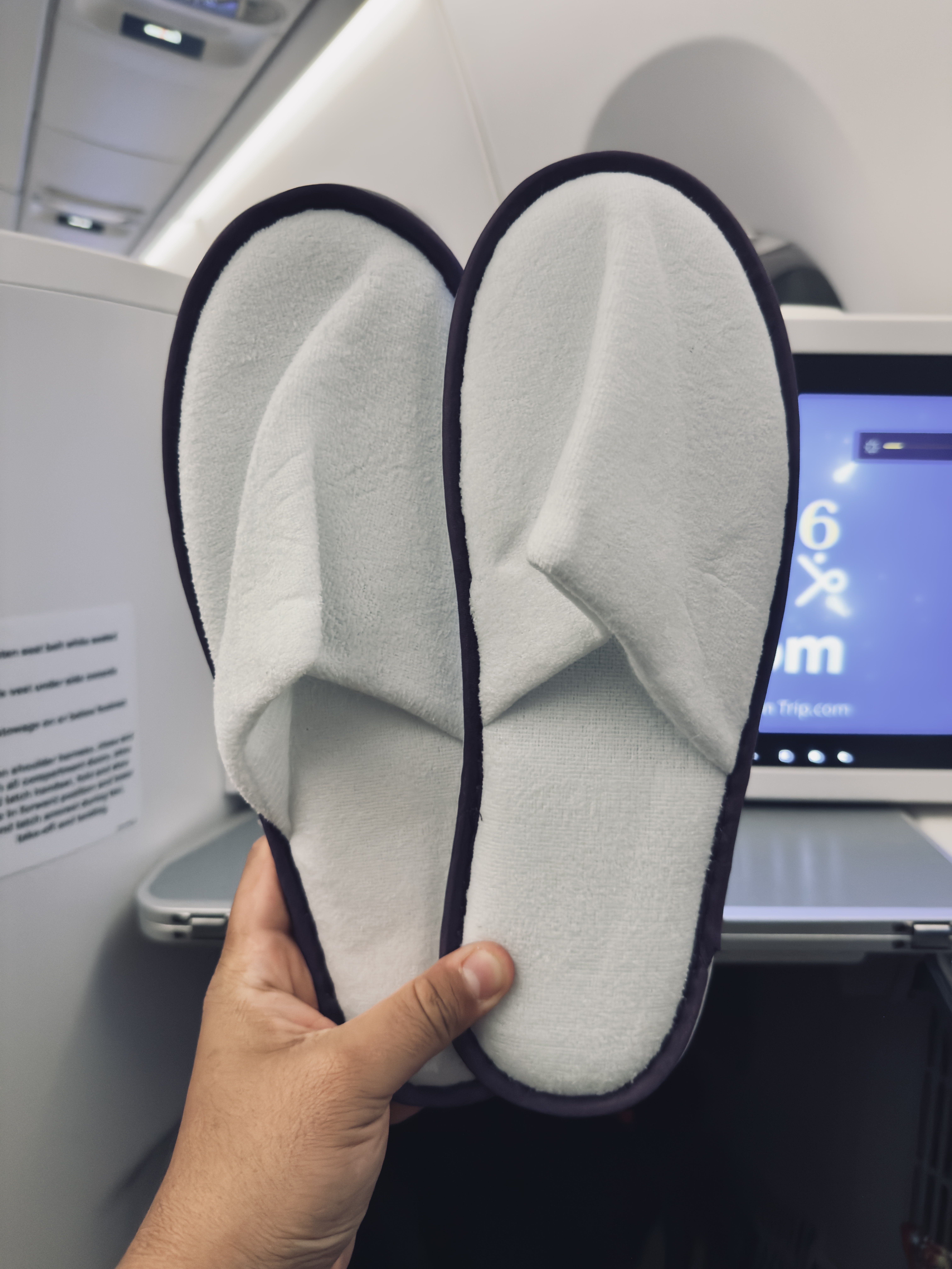 Thai Airways Royal Silk a350 900 business class slippers Thai Airways Royal Silk a350 900 business class slippers