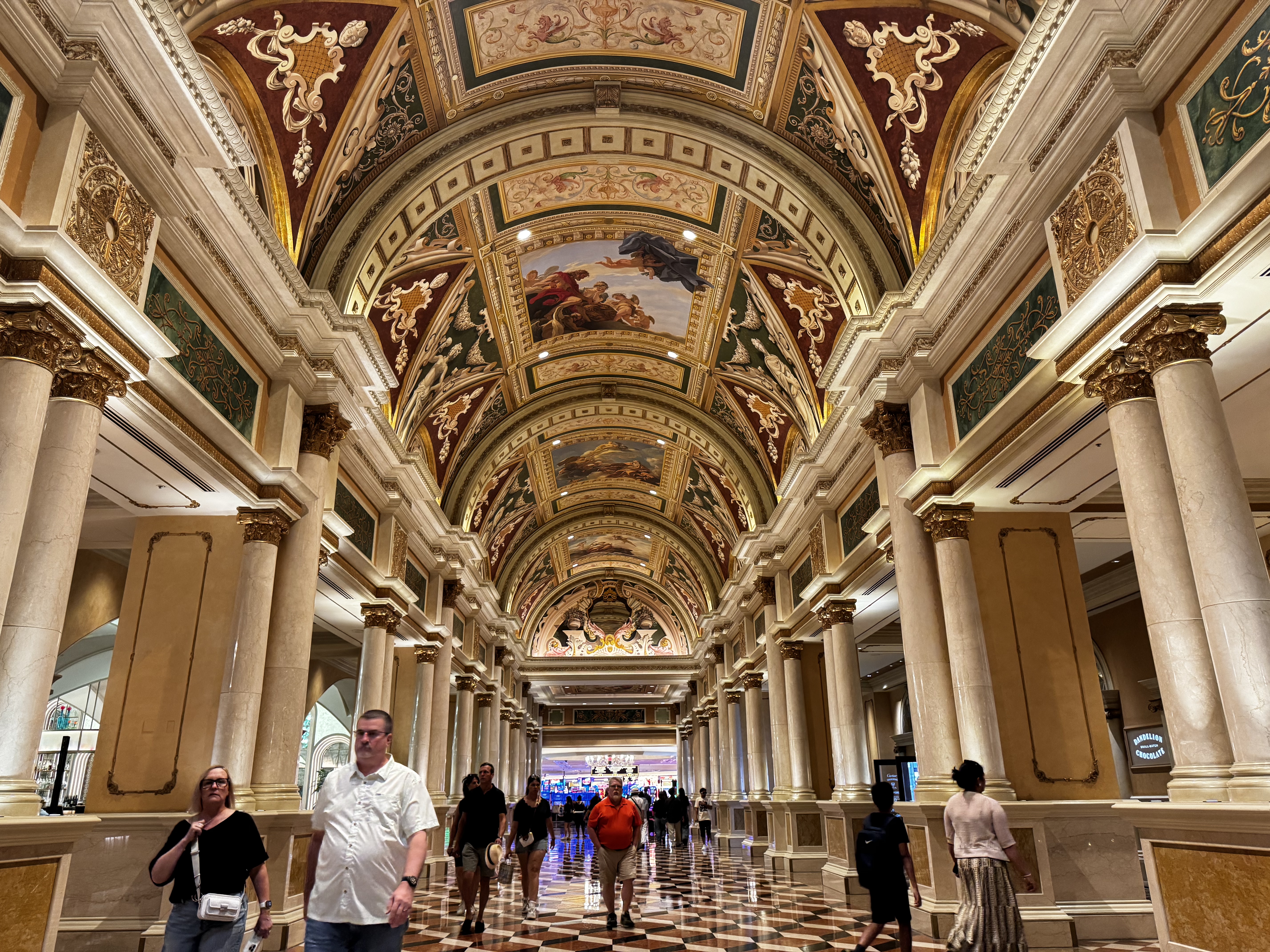 Venetian Las Vegas lobby hallway to casino