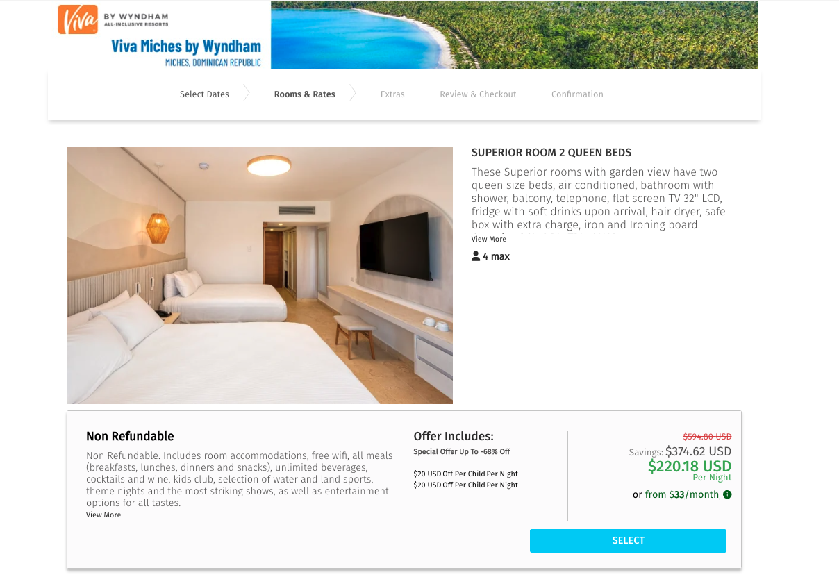 Viva by Wyndham Resorts Prices Sale