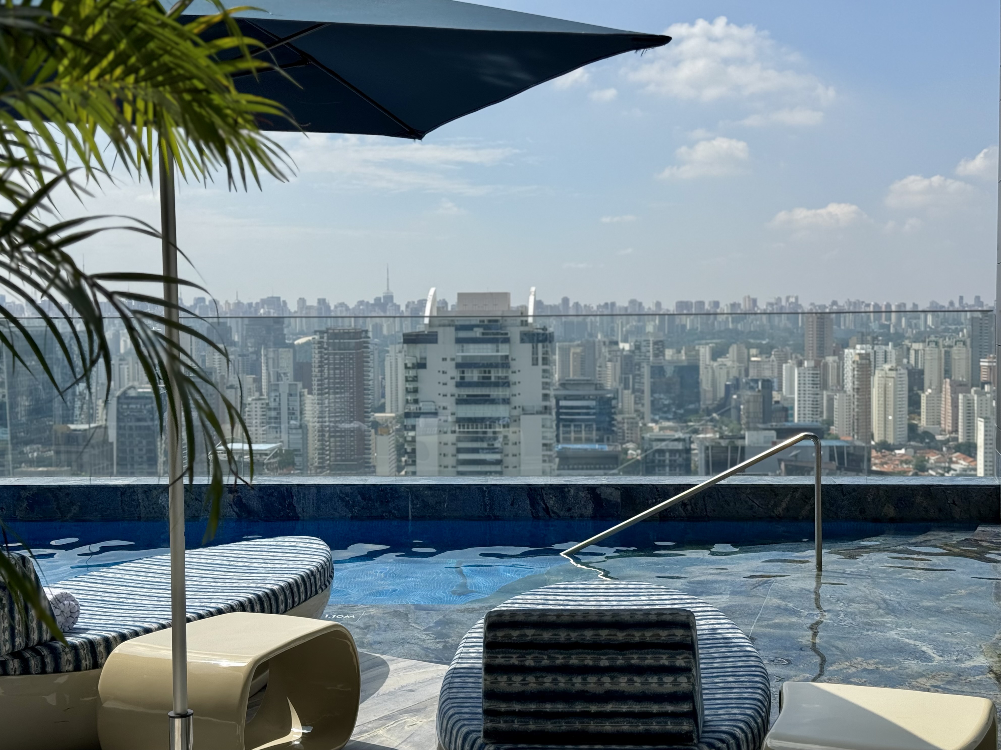 W Sao Paulo rooftop pool view W Sao Paulo rooftop pool view