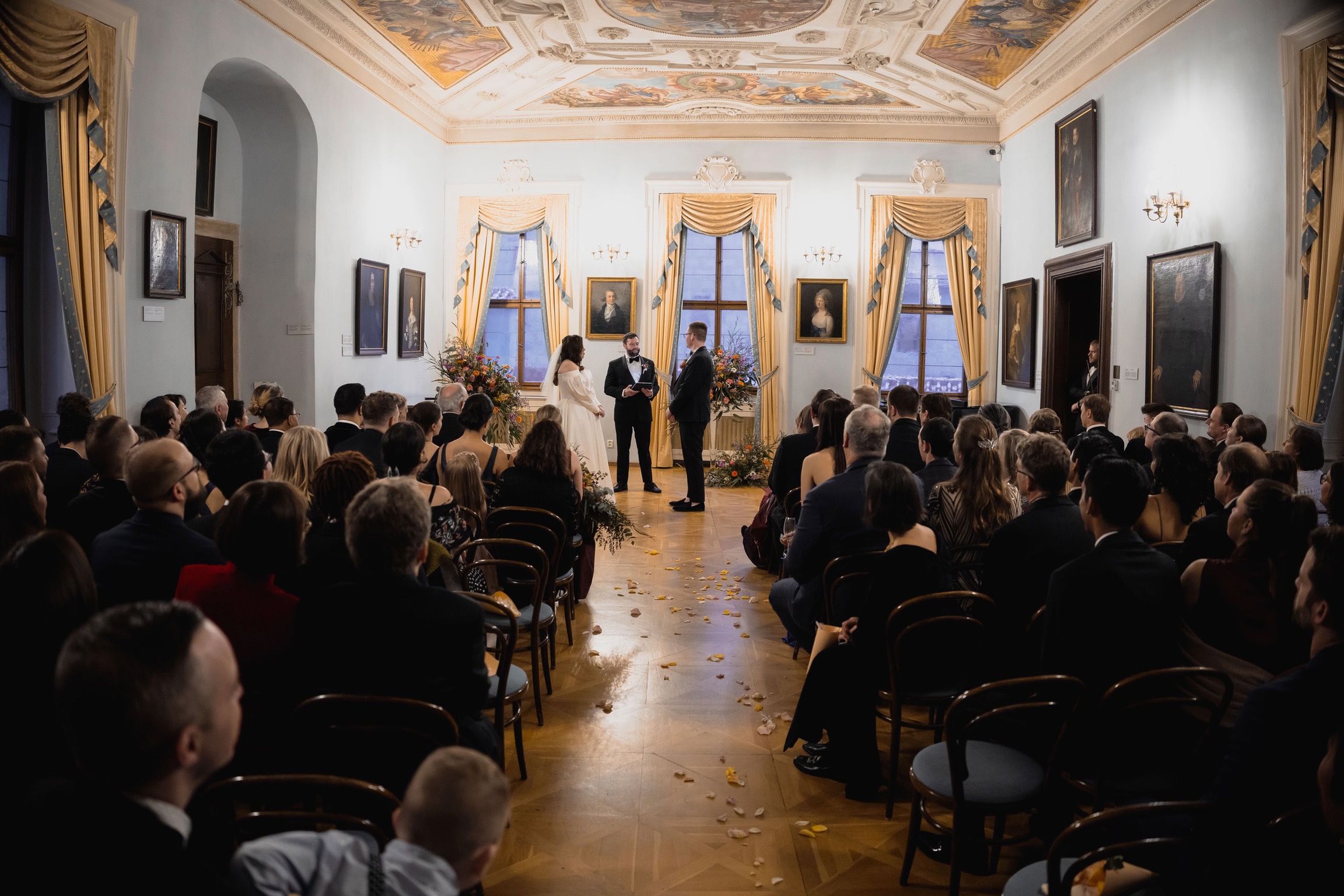 A couple getting married in Prague A couple getting married in Prague