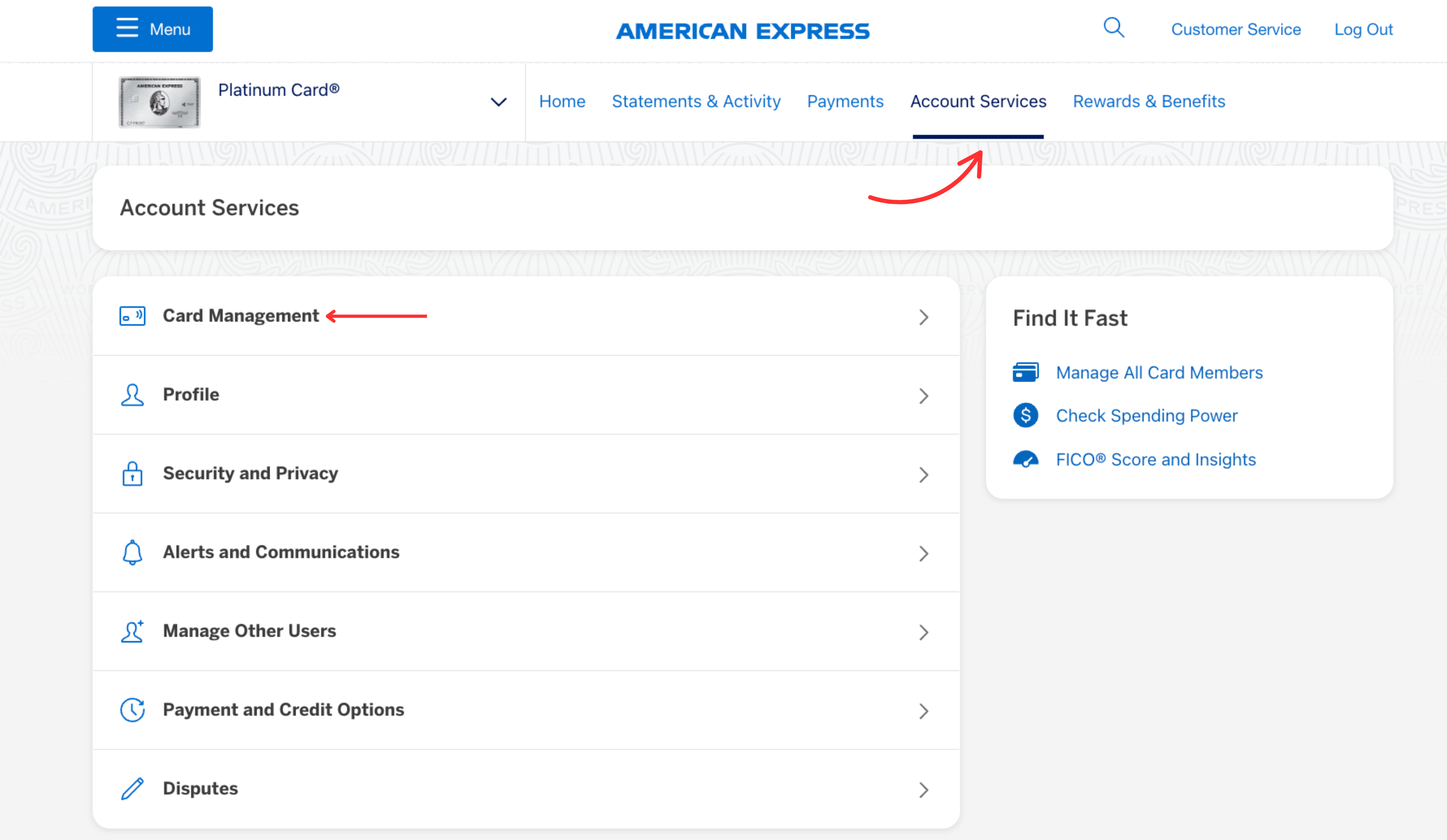 Amex Account Services Account Management Amex Account Services Account Management