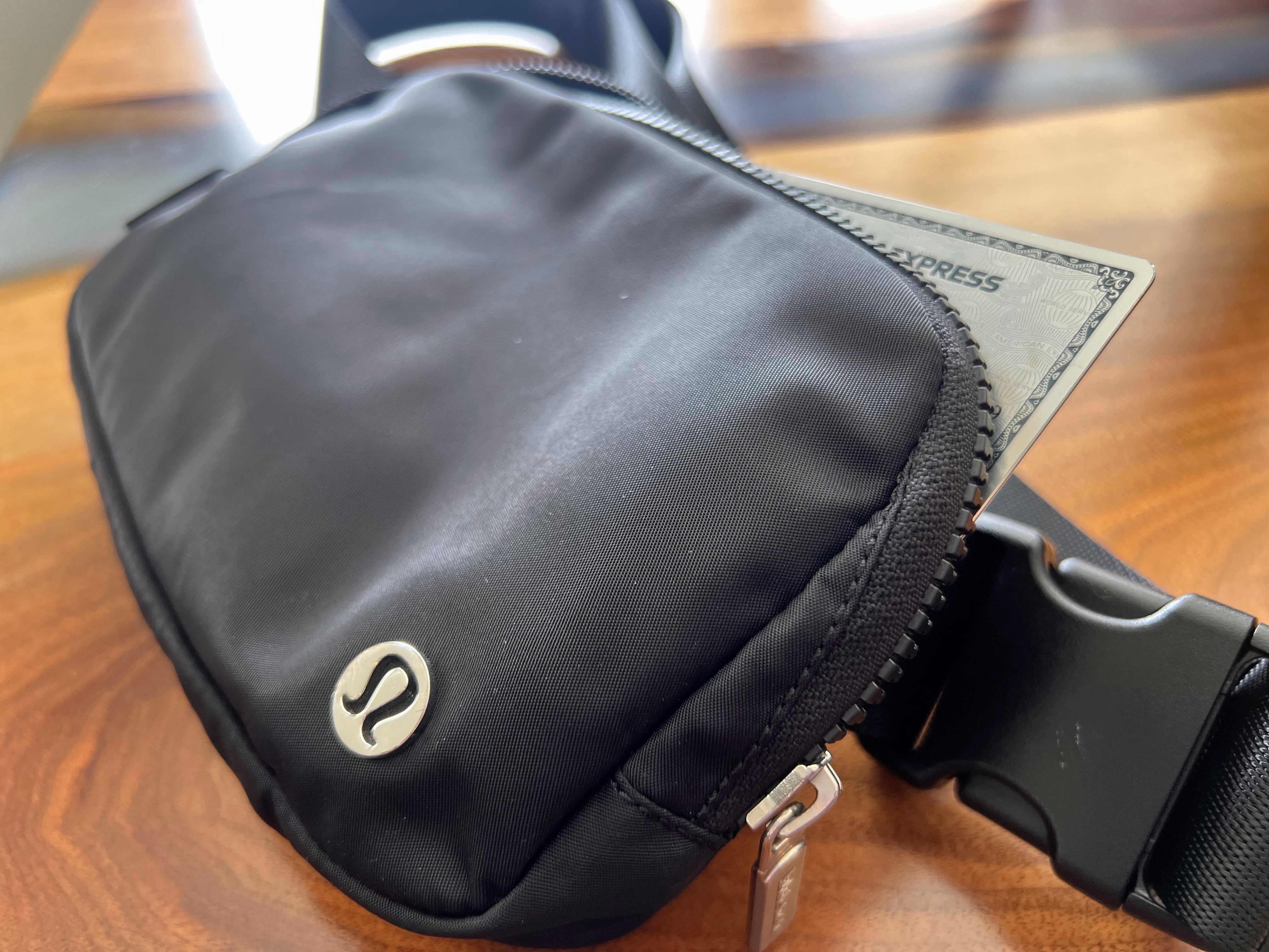 Amex Platinum card in Lululemon bag Amex Platinum card in Lululemon bag