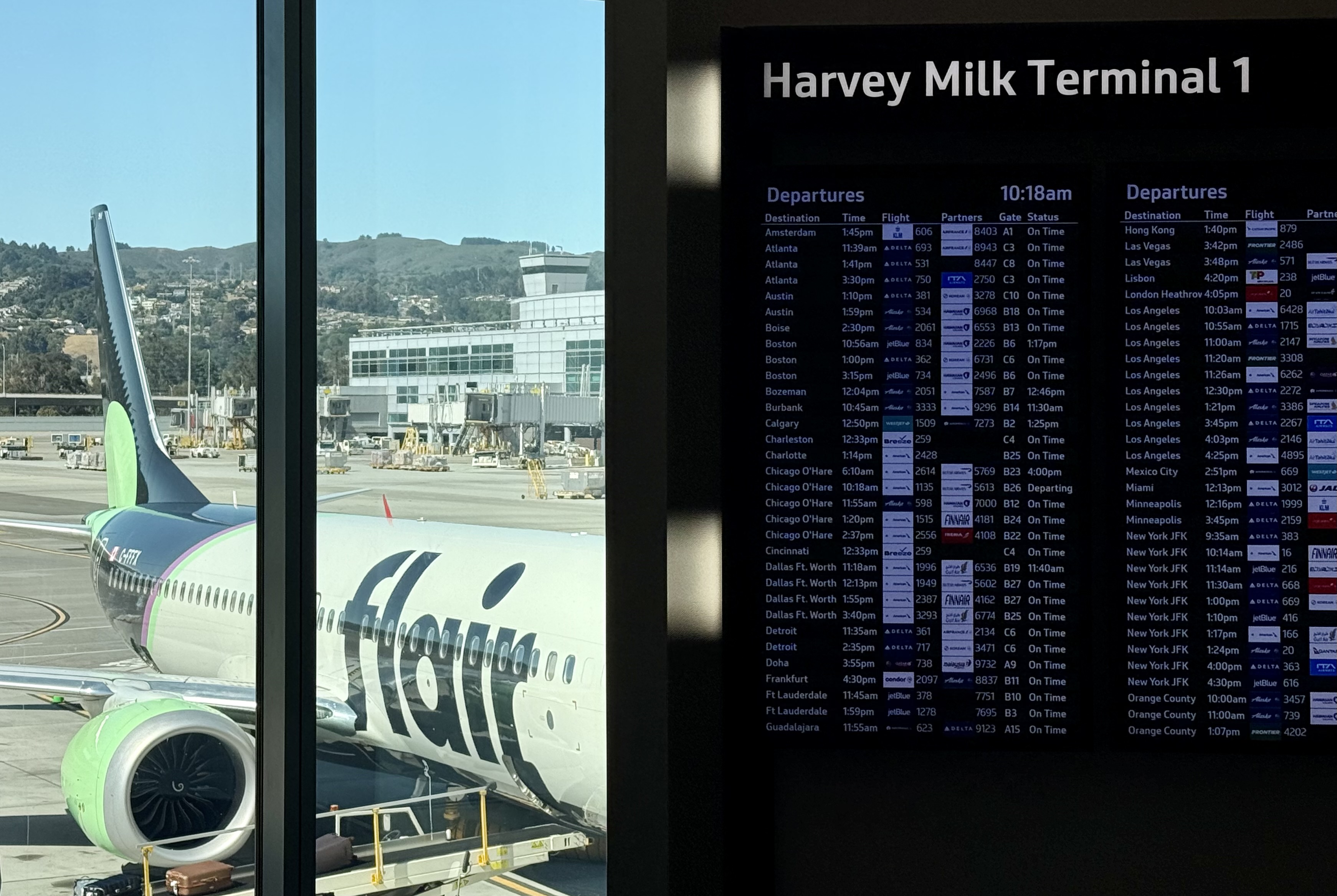 Flair Airlines Harvey Milk Terminal San Francisco SFO Flair Airlines Harvey Milk Terminal San Francisco SFO