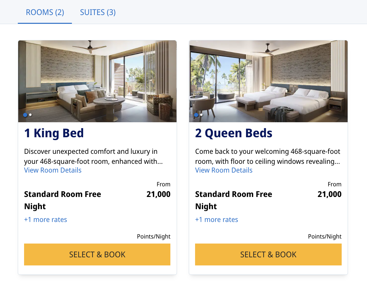 Grand Hyatt Grand Cayman Points Rate Off Peak