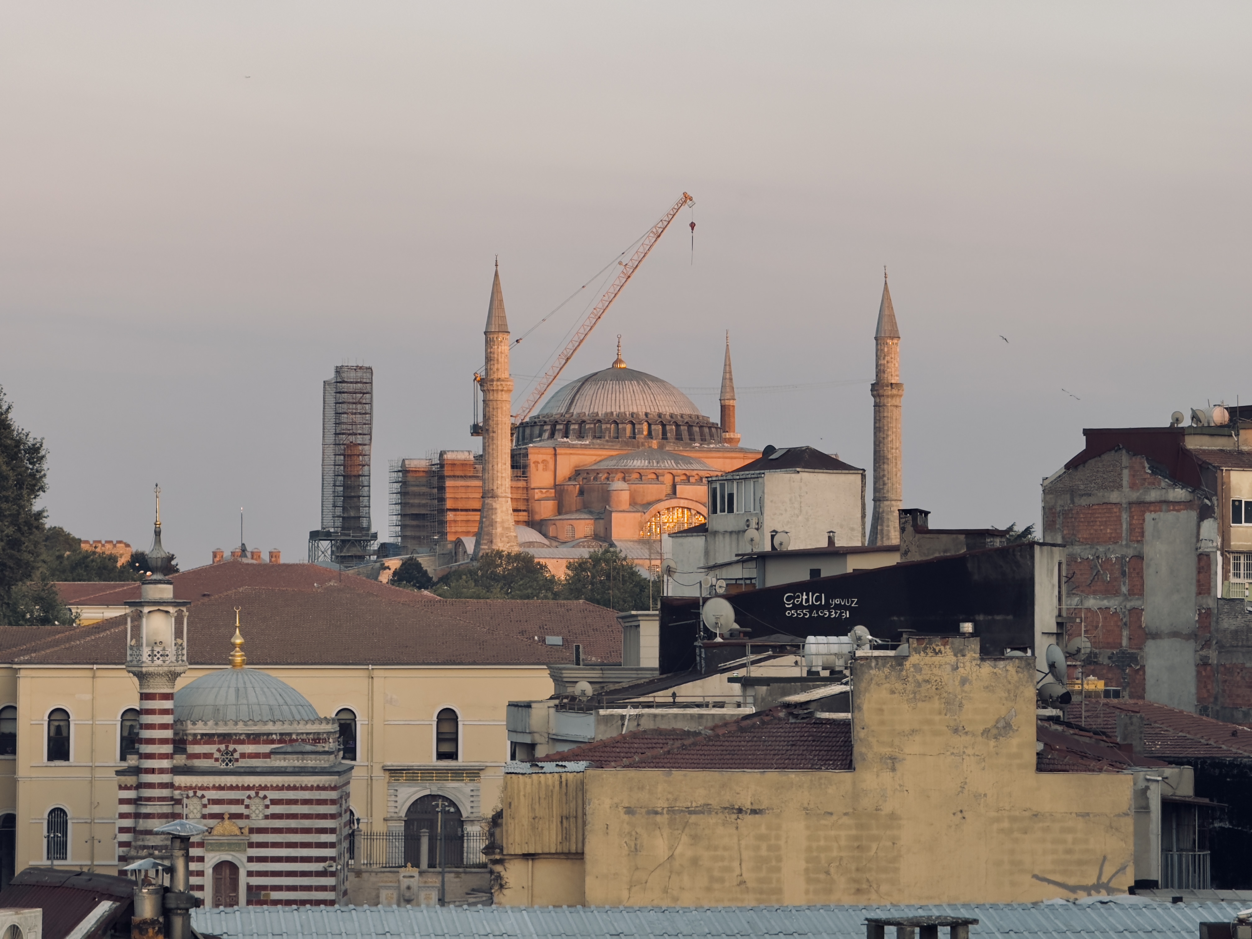 Hagia Sofia from rooftop Orient Occident Hotel Istanbul