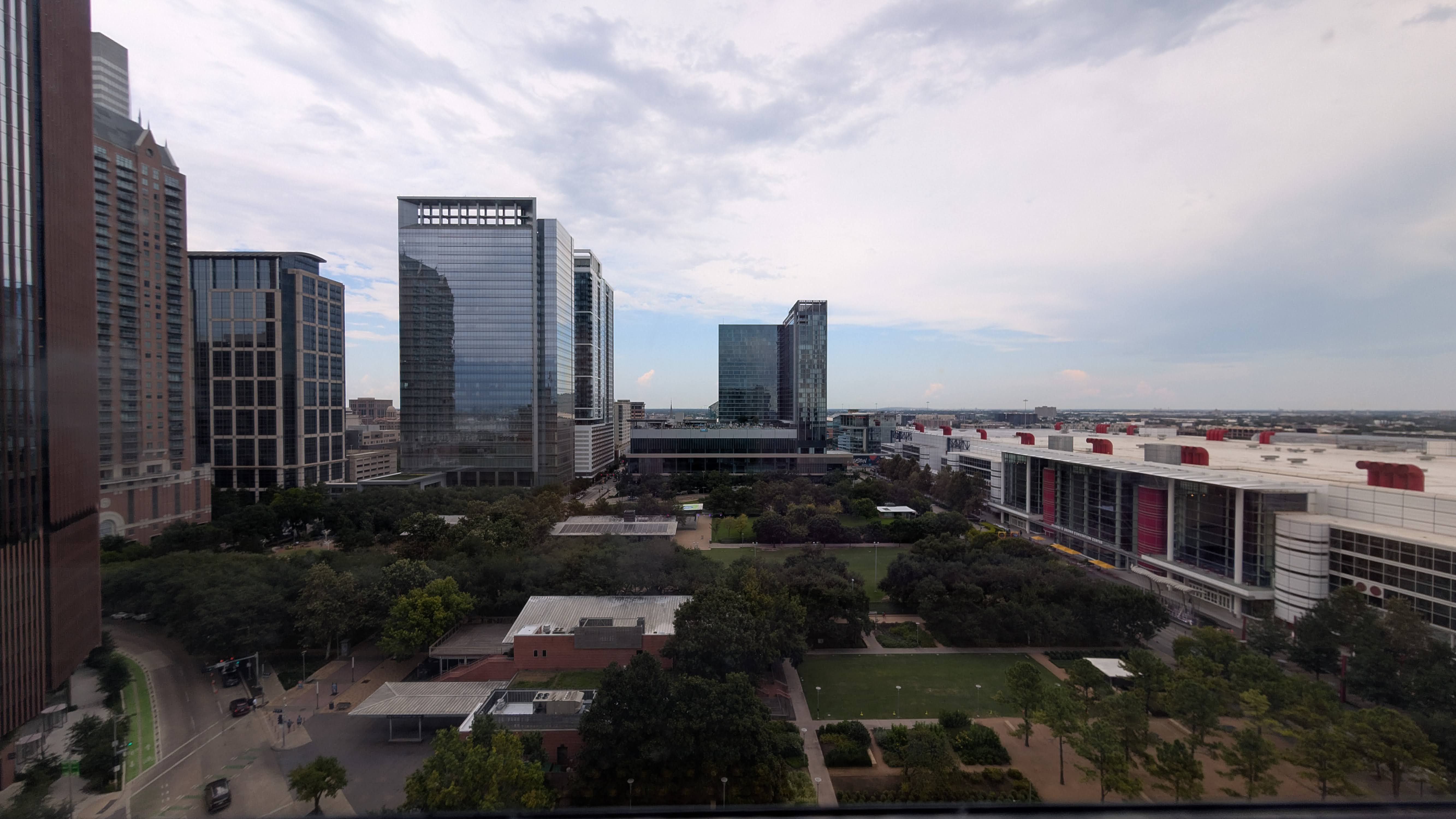 Hilton Americas Houston R24 Rooftop Lounge view