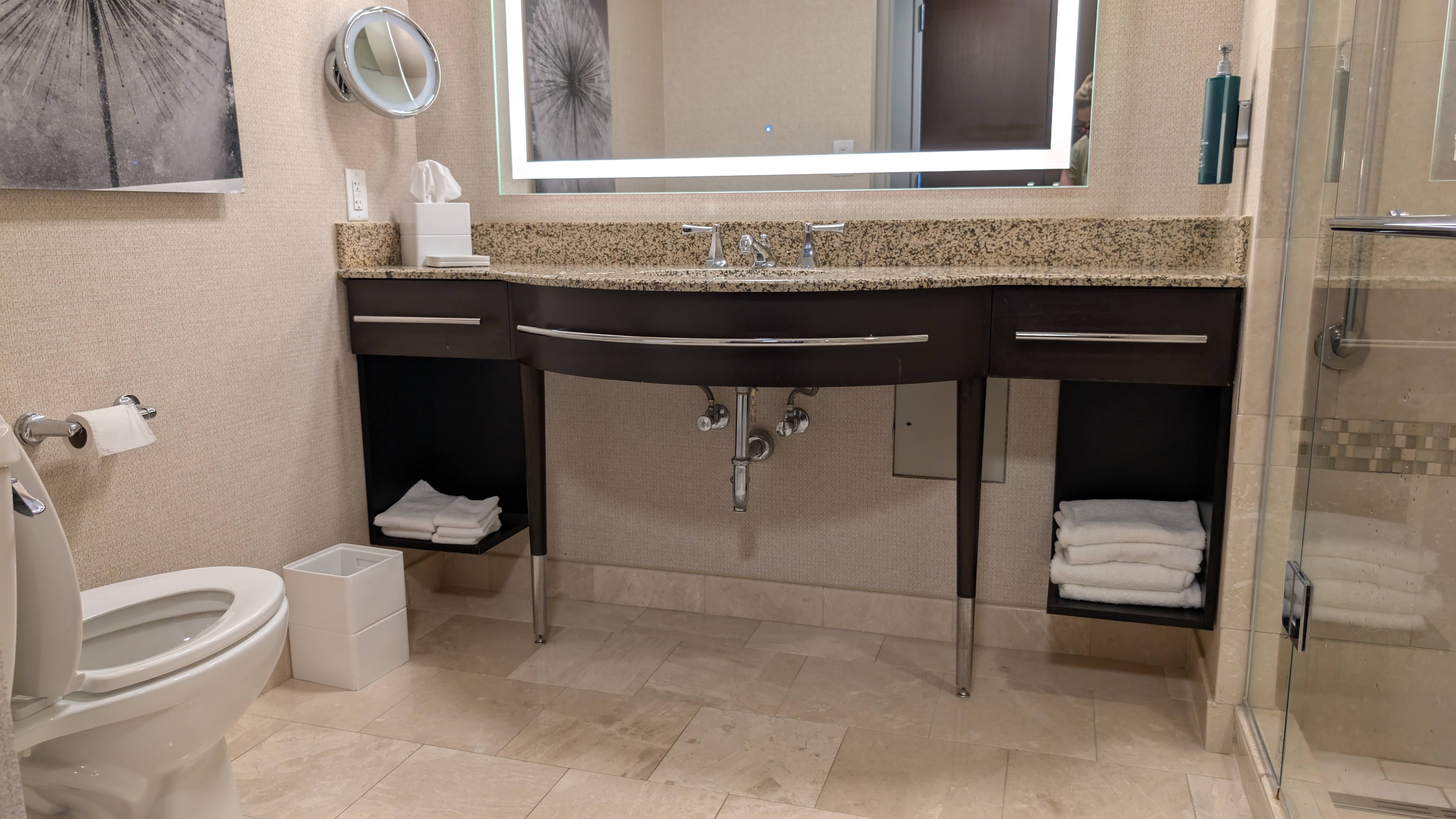 Hilton Americas Houston bathroom