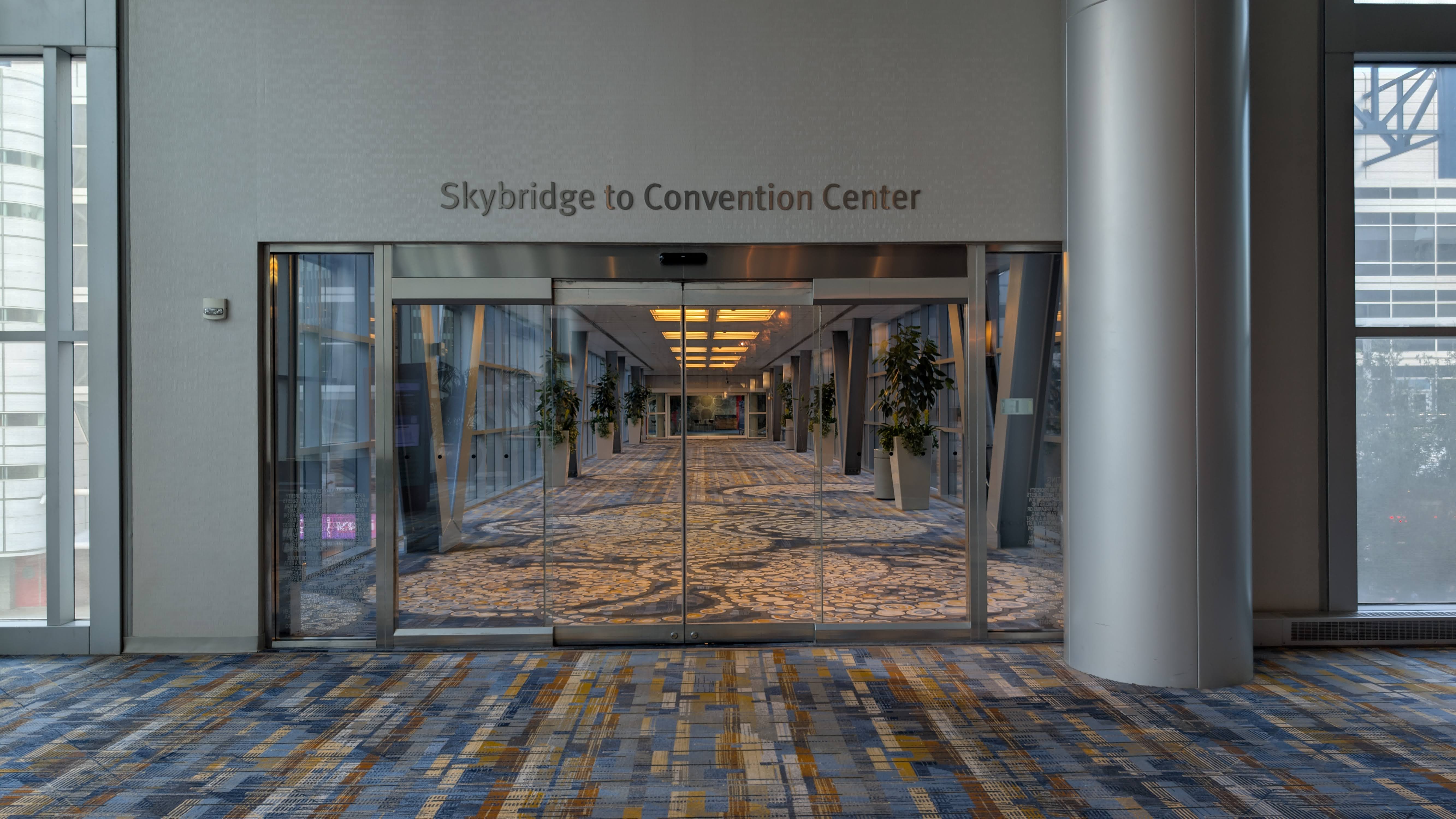 Hilton Americas Houston convention center skybridge