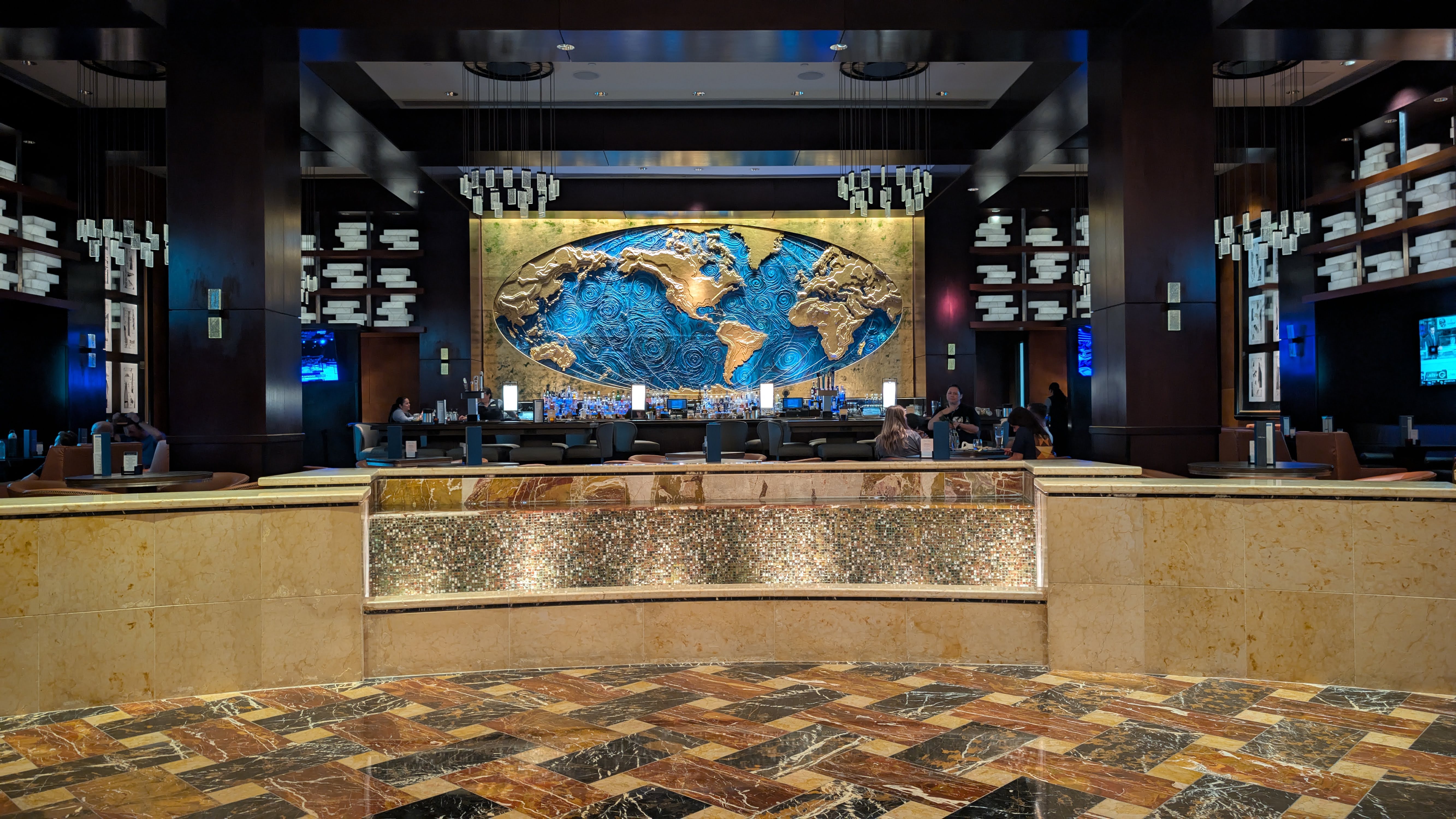 Hilton Americas Houston lobby bar